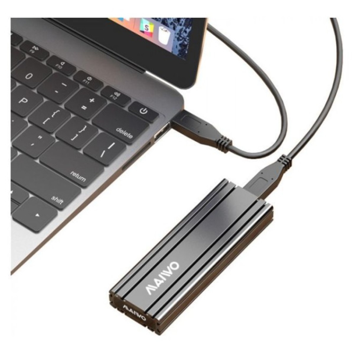 Карман внешний Maiwo M.2 SSD NVMe (PCIe) USB3.1 GEN2 Type-C (K1686P) 98_98.jpg - фото 10