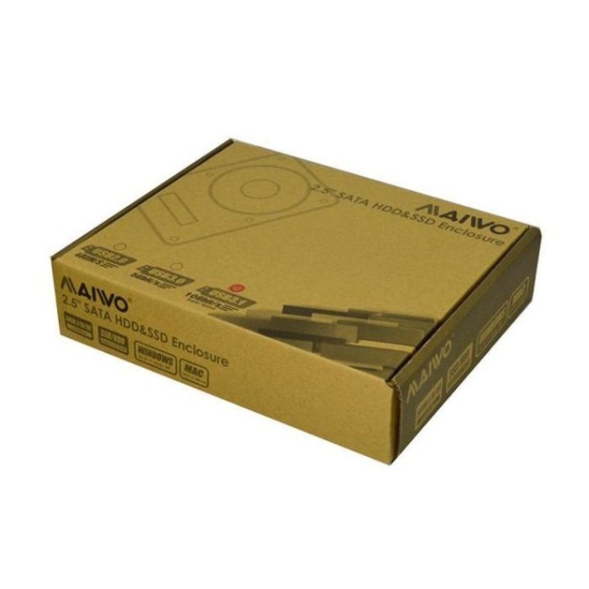 Кишеня зовнішня Maiwo 2.5" SATA HDD/SSD to USB3.1 GEN2 Type-C (45768) 98_98.jpg - фото 9