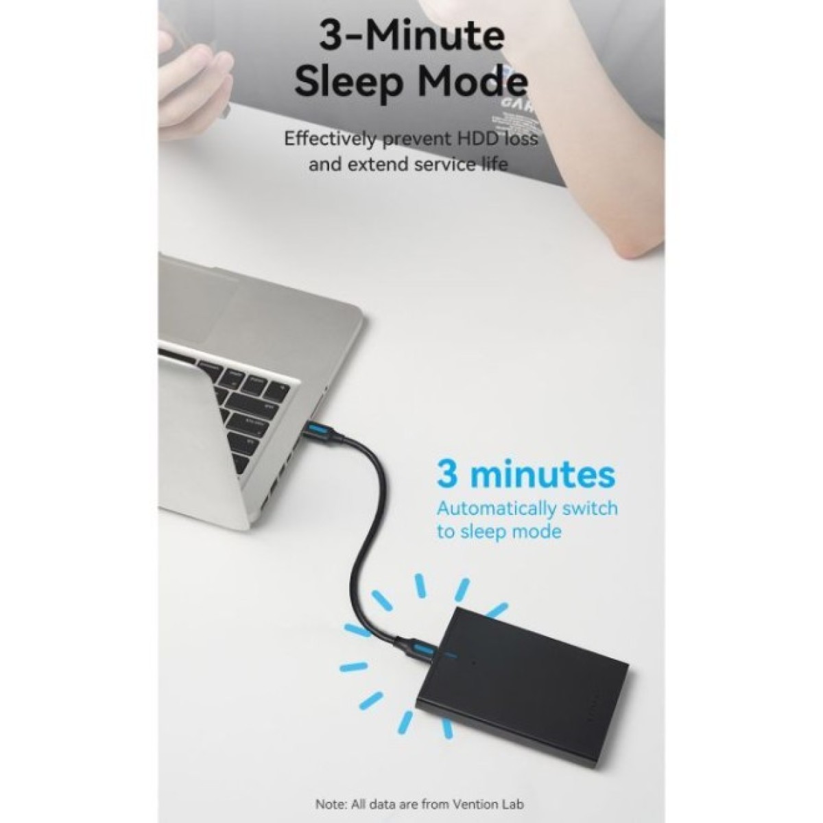 Кишеня зовнішня Vention 2.5" HDD/SSD USB 3.0 Micro-B Black (KPAB0) 98_98.jpg - фото 10