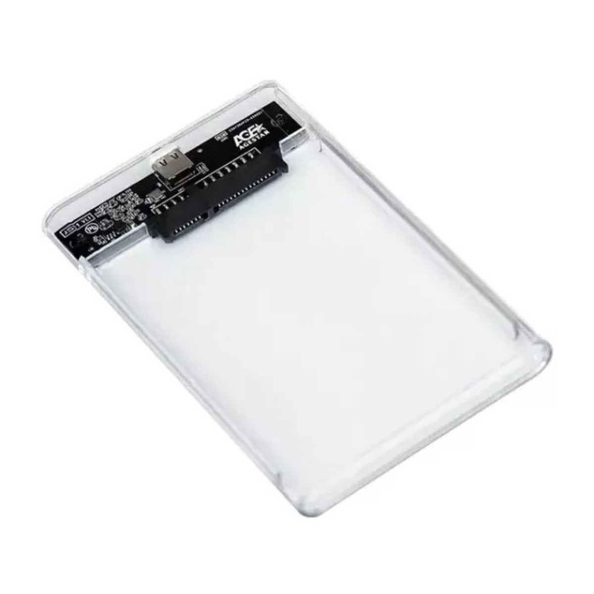 Кишеня зовнішня AgeStar 2.5", USB 3.2, 9.5 mm / 7 mm HDD/SSD, Transparent (3UB2P4C (Transparent)) 98_98.jpg - фото 3