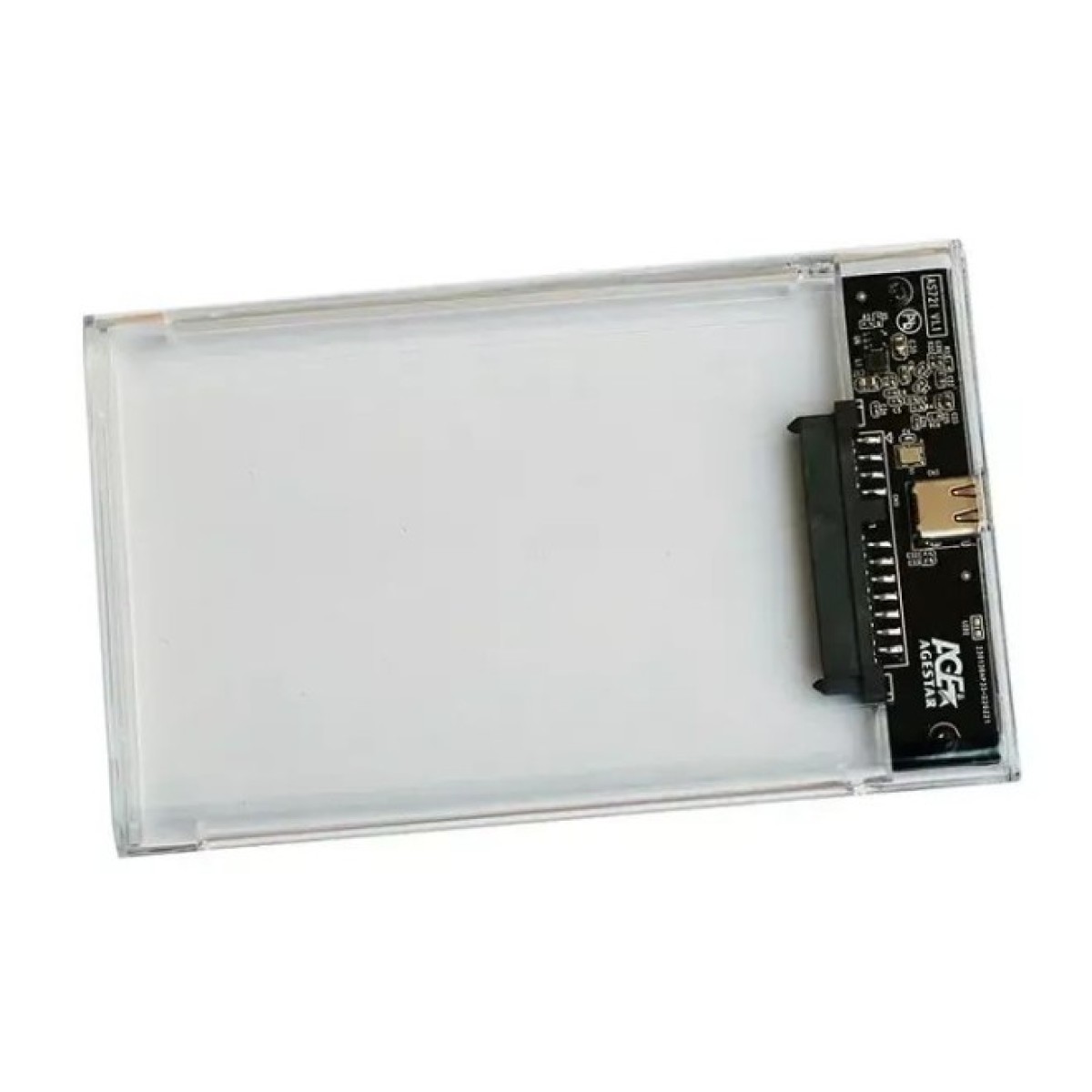 Кишеня зовнішня AgeStar 2.5", USB 3.2, 9.5 mm / 7 mm HDD/SSD, Transparent (3UB2P4C (Transparent)) 98_98.jpg - фото 4