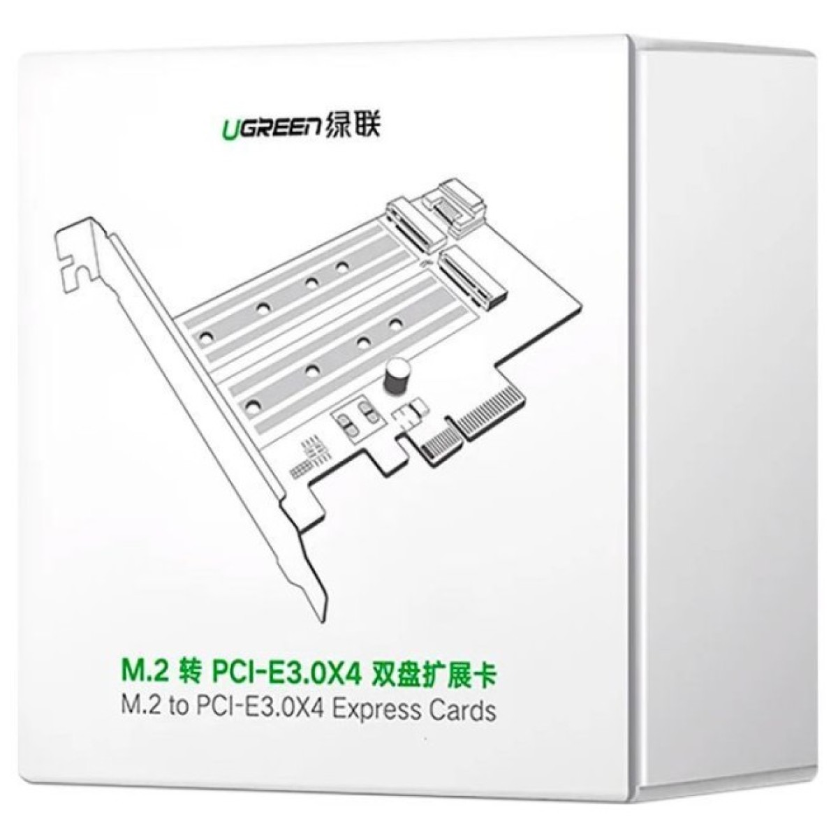 Контролер Ugreen PCI-E 3.0 for SSD M.2 NVMe + M.2 NGFF CM302 (70504) 98_98.jpg - фото 4