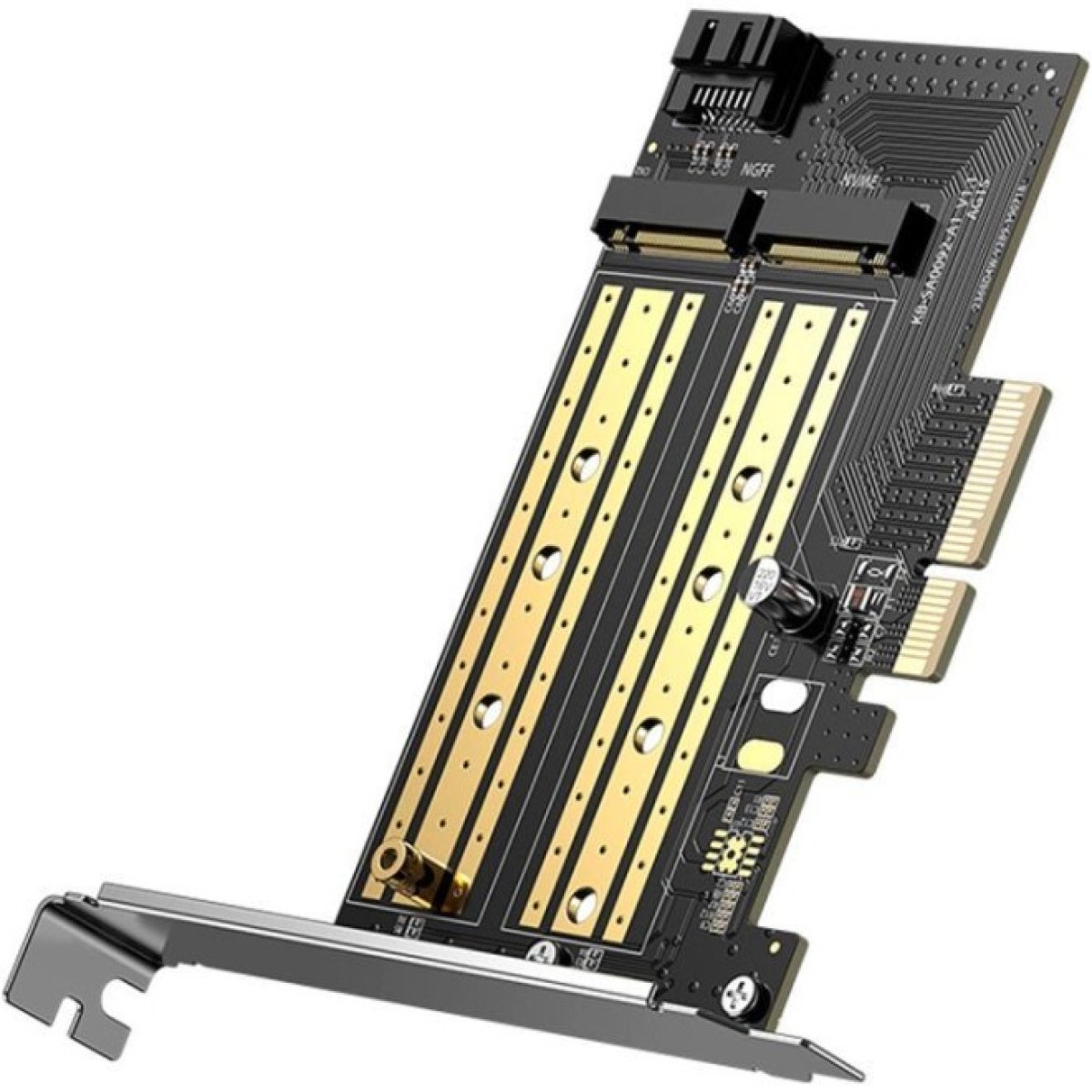 Контролер Ugreen PCI-E 3.0 for SSD M.2 NVMe + M.2 NGFF CM302 (70504) 256_256.jpg