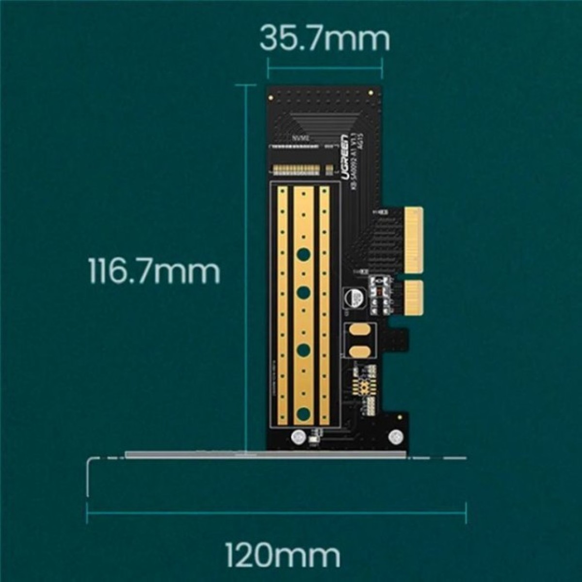 Контролер Ugreen PCI-E 3.0 for SSD M.2 (NVMe) x4 CM302 (70503) 98_98.jpg - фото 11
