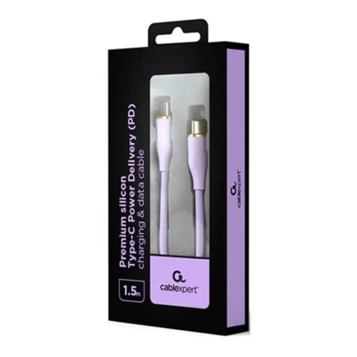 Дата кабель USB-C to USB-C 1.5m 3A Cablexpert (CC-USB2S-CMCM-1.5M-BK) 98_98.jpg - фото 2