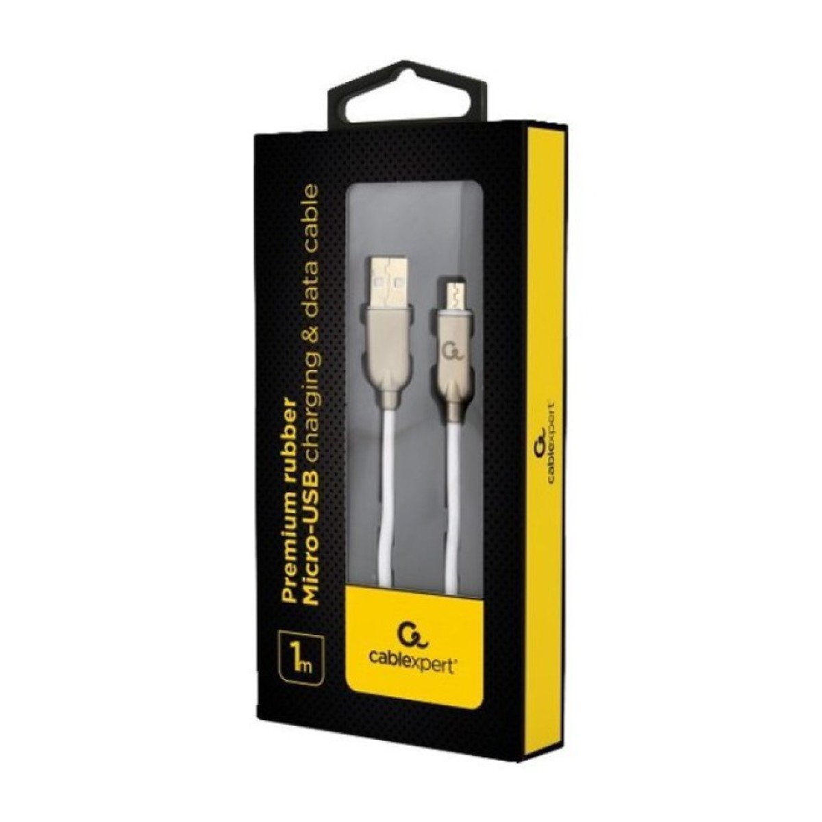Дата кабель USB 2.0 Micro 5P to AM Cablexpert (CC-USB2R-AMmBM-1M-W) 98_98.jpg - фото 2