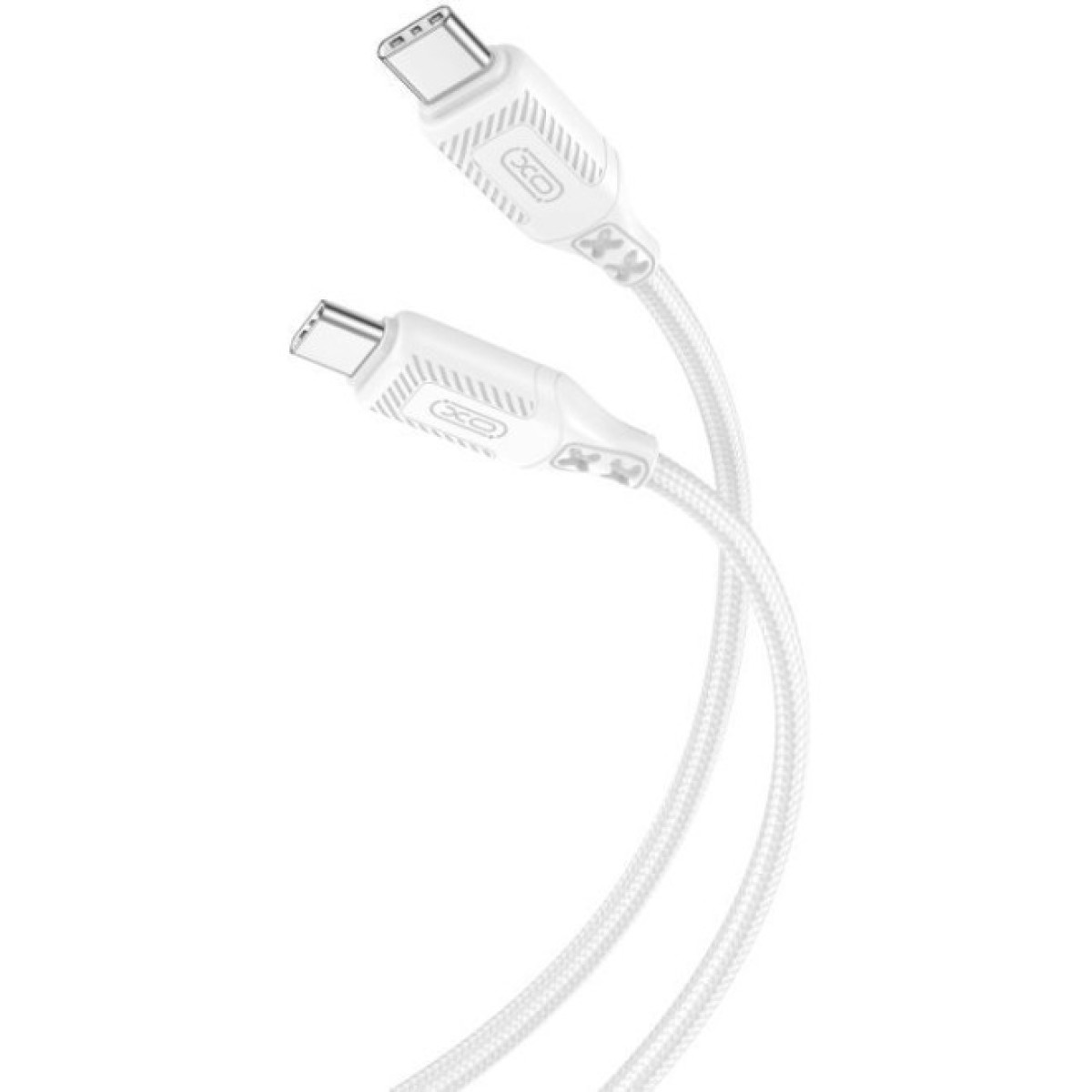 Дата кабель USB-C to USB-C 1.0m 60W braided XO (NBQ236B_White) 256_256.jpg