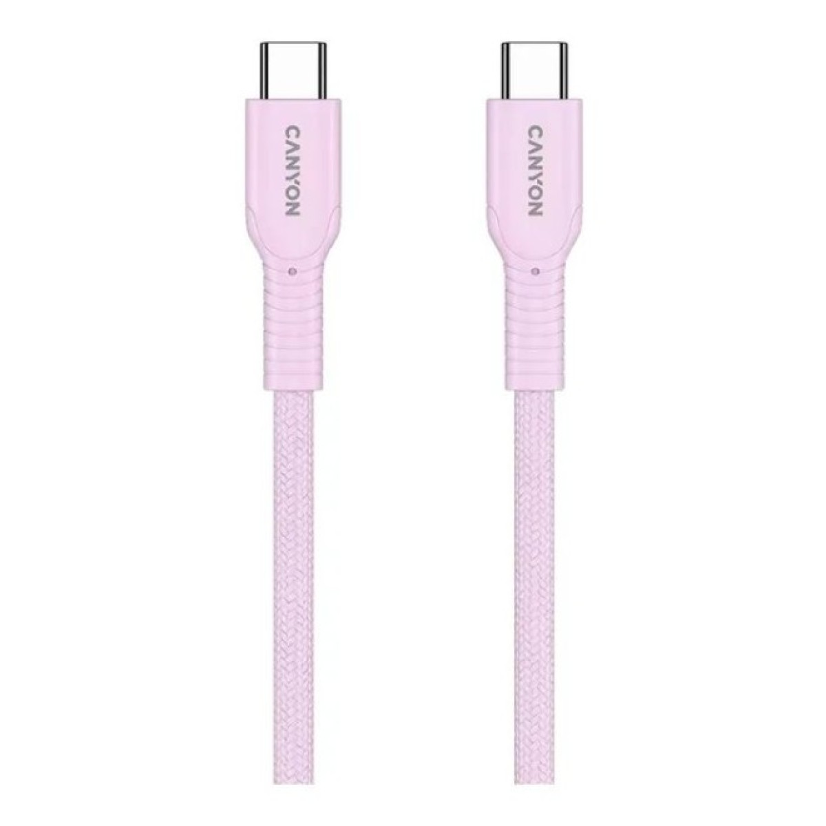 Дата кабель USB-C to USB-C 1.0m OnWire 60CL C-C 60W COLOR Braided 1m Pink Canyon (CND-CCAP60AB10PK) 98_98.jpg - фото 2