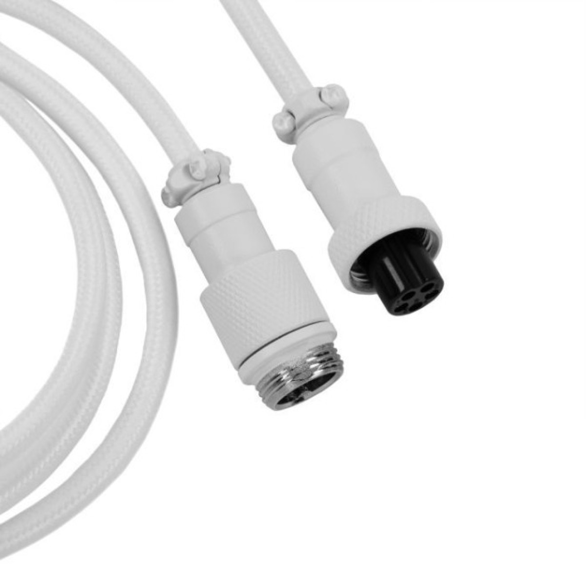 Дата кабель USB-C + USB A to USB-C 1.36m Coiled Angled Aviator white Keychron (CAB9_KEYCHRON) 98_98.jpg - фото 2