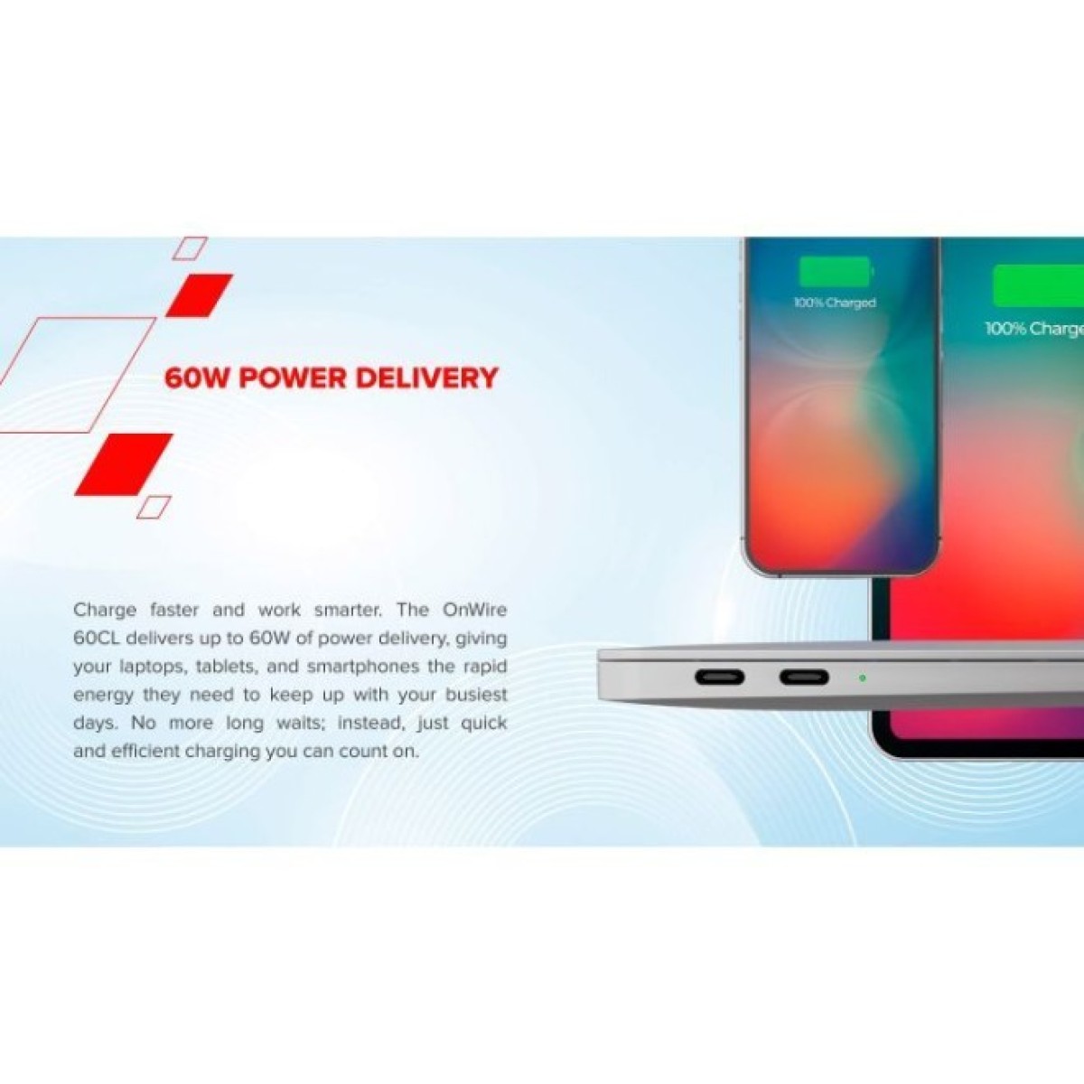 Дата кабель USB-C to USB-C 1.0m OnWire 60CL C-C 60W COLOR Braided 1m Light Blue Canyon (CND-CCAP60AB10LBL) 98_98.jpg - фото 2