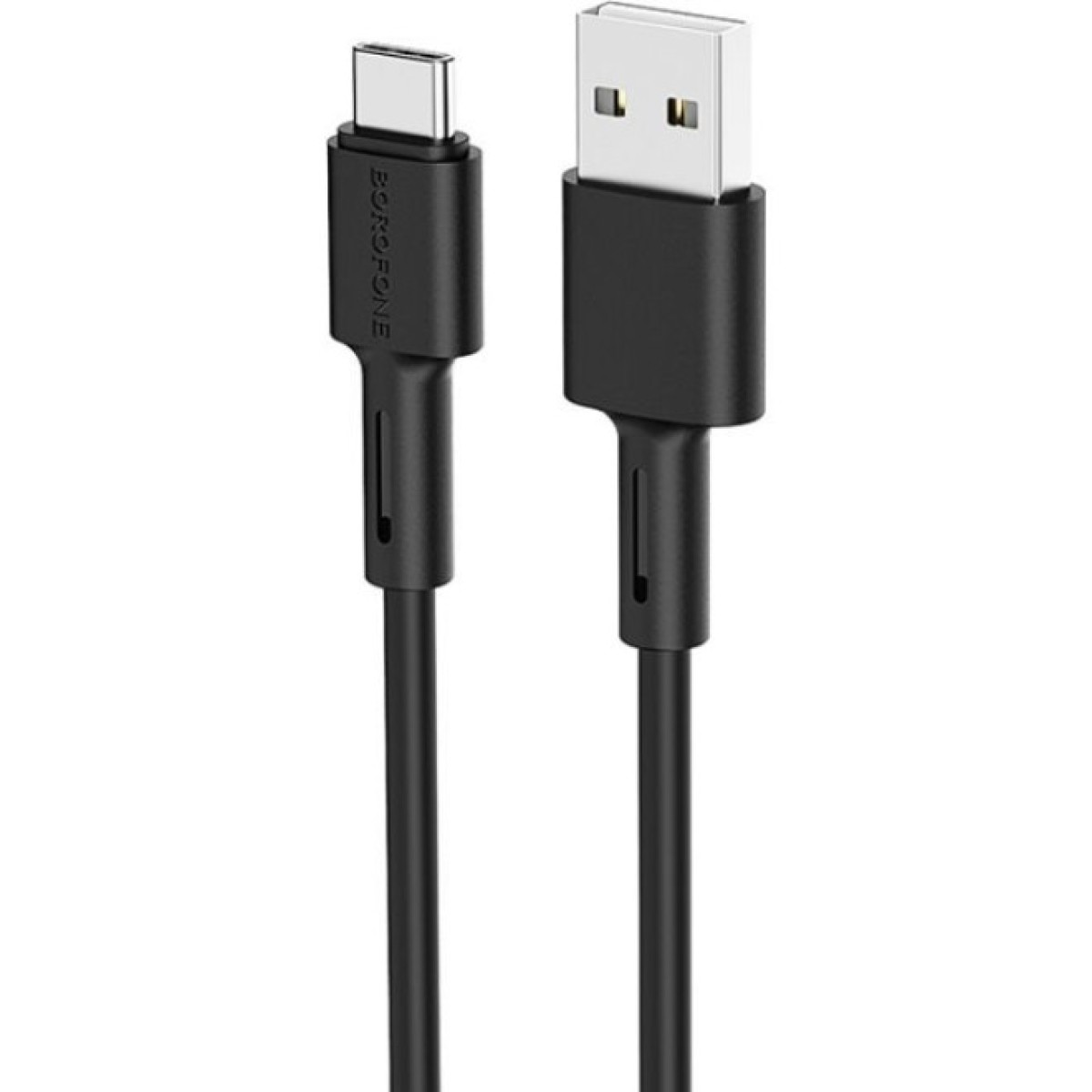 Дата кабель USB 2.0 AM to USB-C 1.0m 3A silicone BX31 black BOROFONE (6931474710390) 256_256.jpg