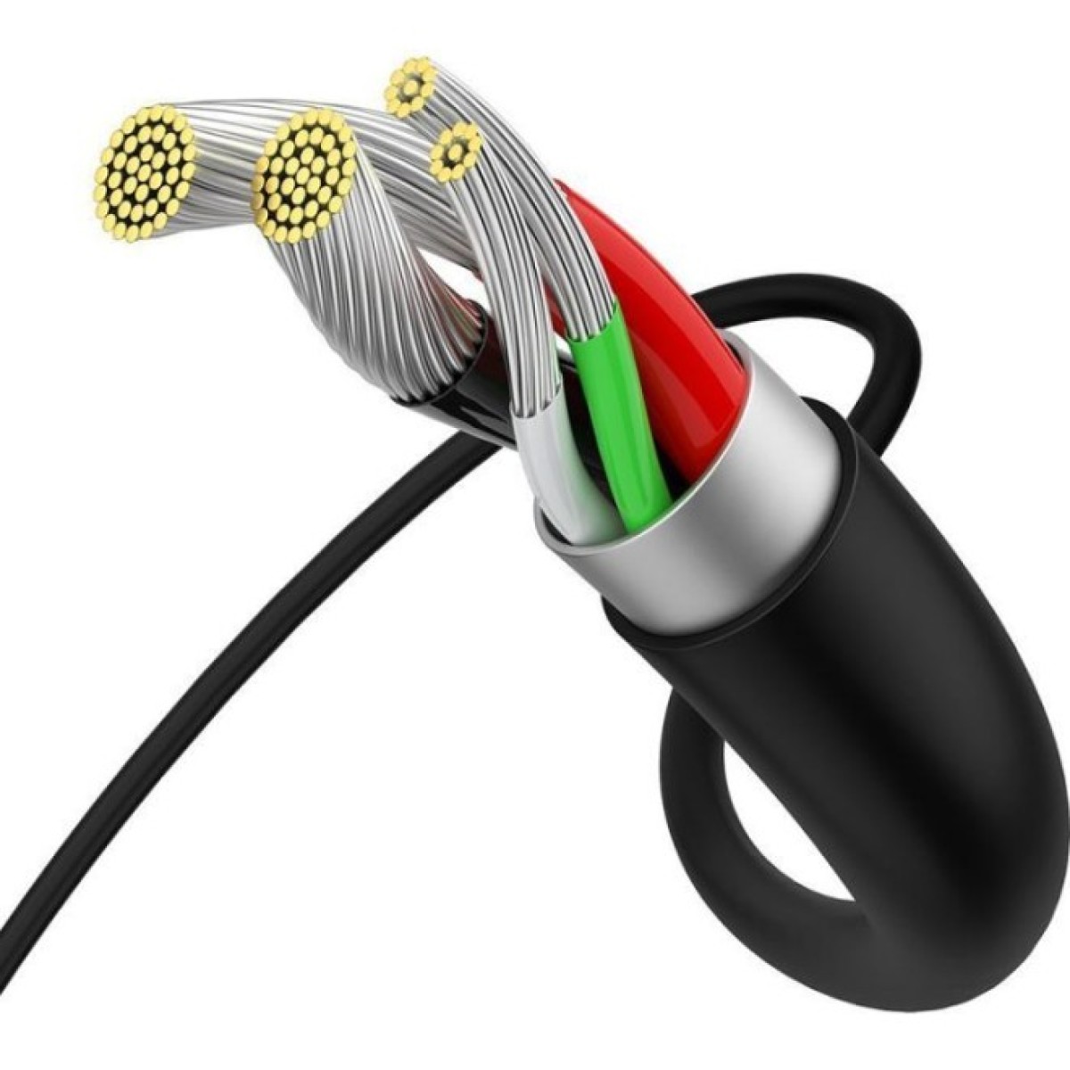 Дата кабель USB 2.0 AM to Micro 5P 2.0m Superior Fast Charging 2A black Baseus (CAMYS-A01) 98_98.jpg - фото 3