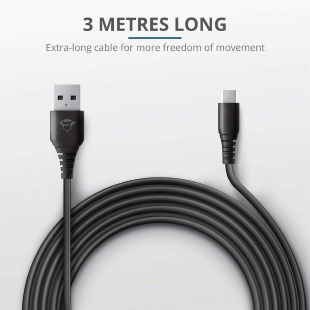 Дата кабель USB 2.0 AM to USB-C 3.0m GXT 226 for PS5 black Trust (24168_TRUST) 98_98.jpg - фото 2
