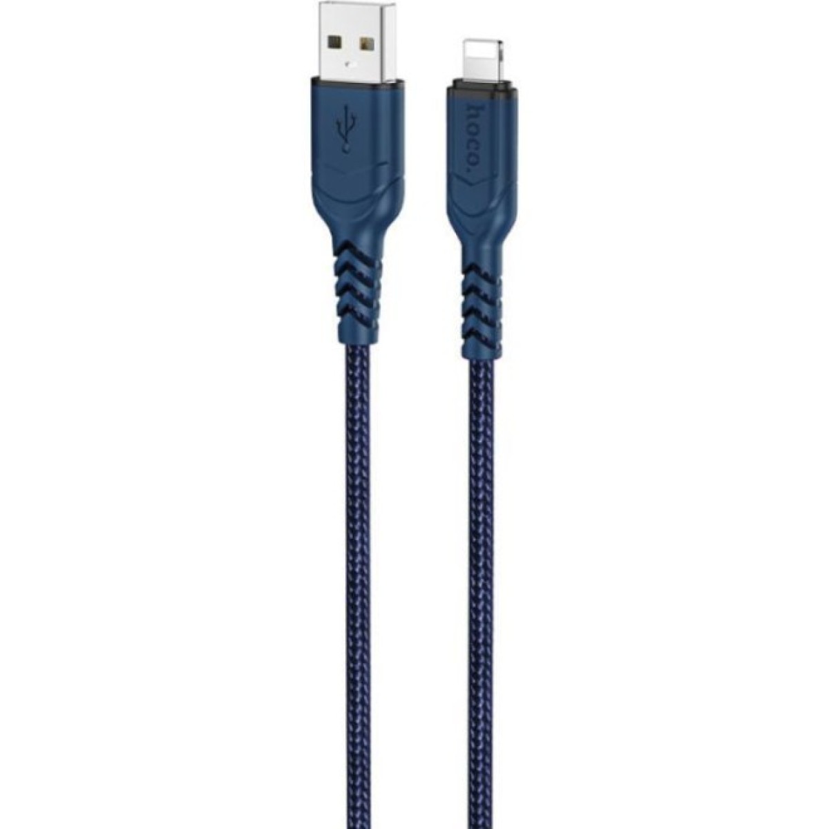 Дата кабель USB 2.0 AM to Lightning 1.0m 2.4A nylon X59 blue HOCO (6931474744883) 256_256.jpg