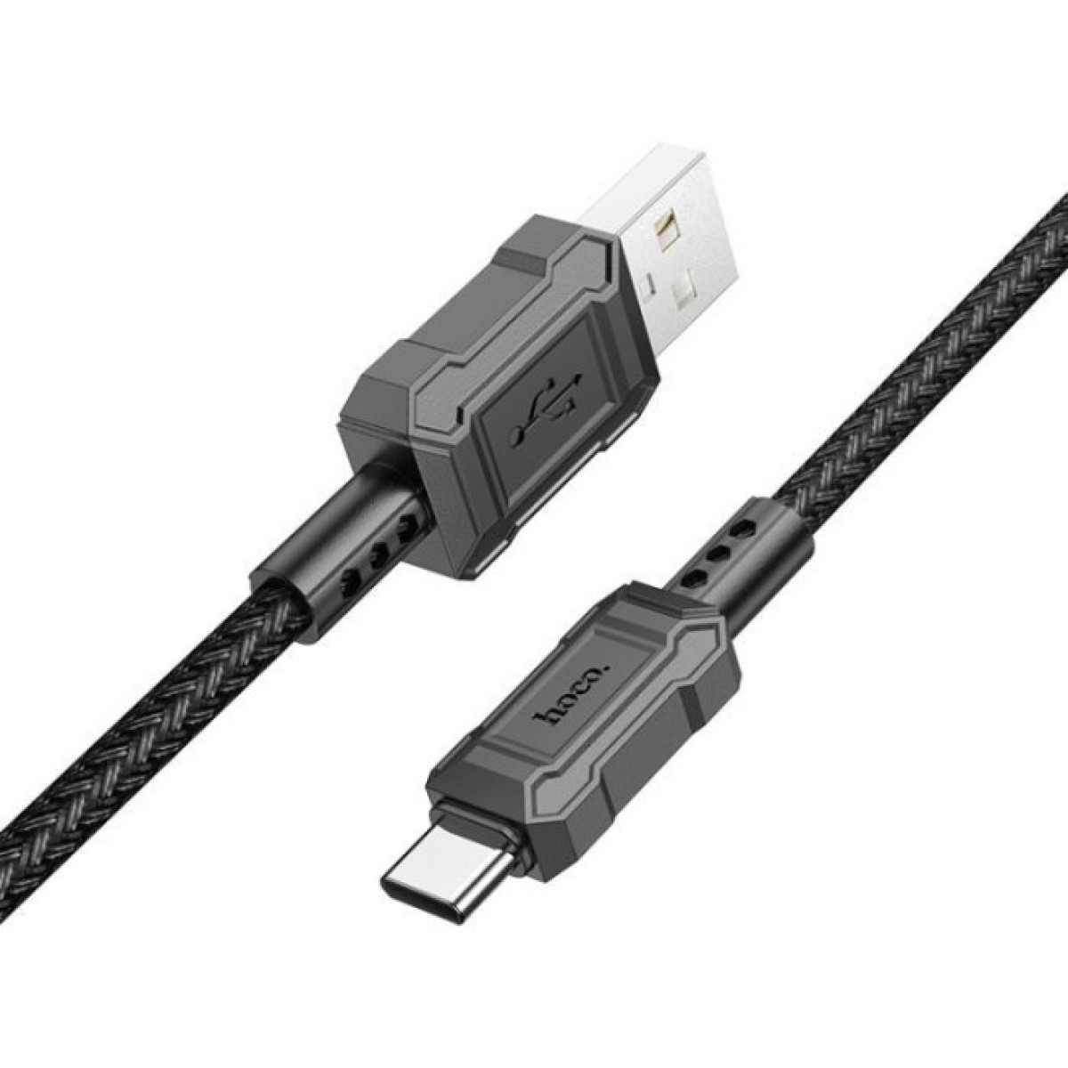 Дата кабель USB 2.0 AM to USB-C 1.0m Leader charging X94 black HOCO (6931474794291) 98_98.jpg - фото 4