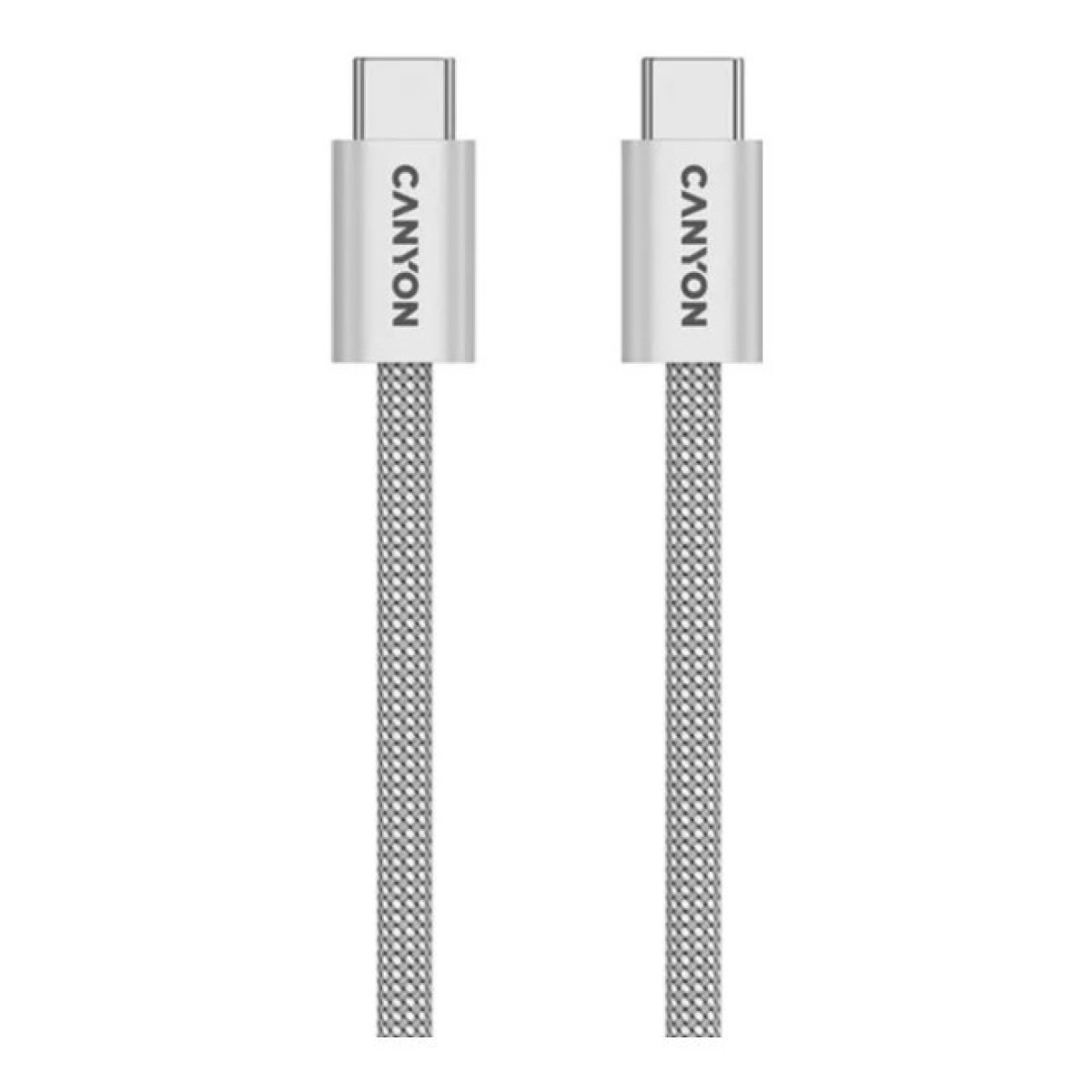 Дата кабель USB-C to USB-C 1.0m 60W Magnet Braided Light Grey Canyon (CND-CCMG60AB15LG) 98_98.jpg - фото 2
