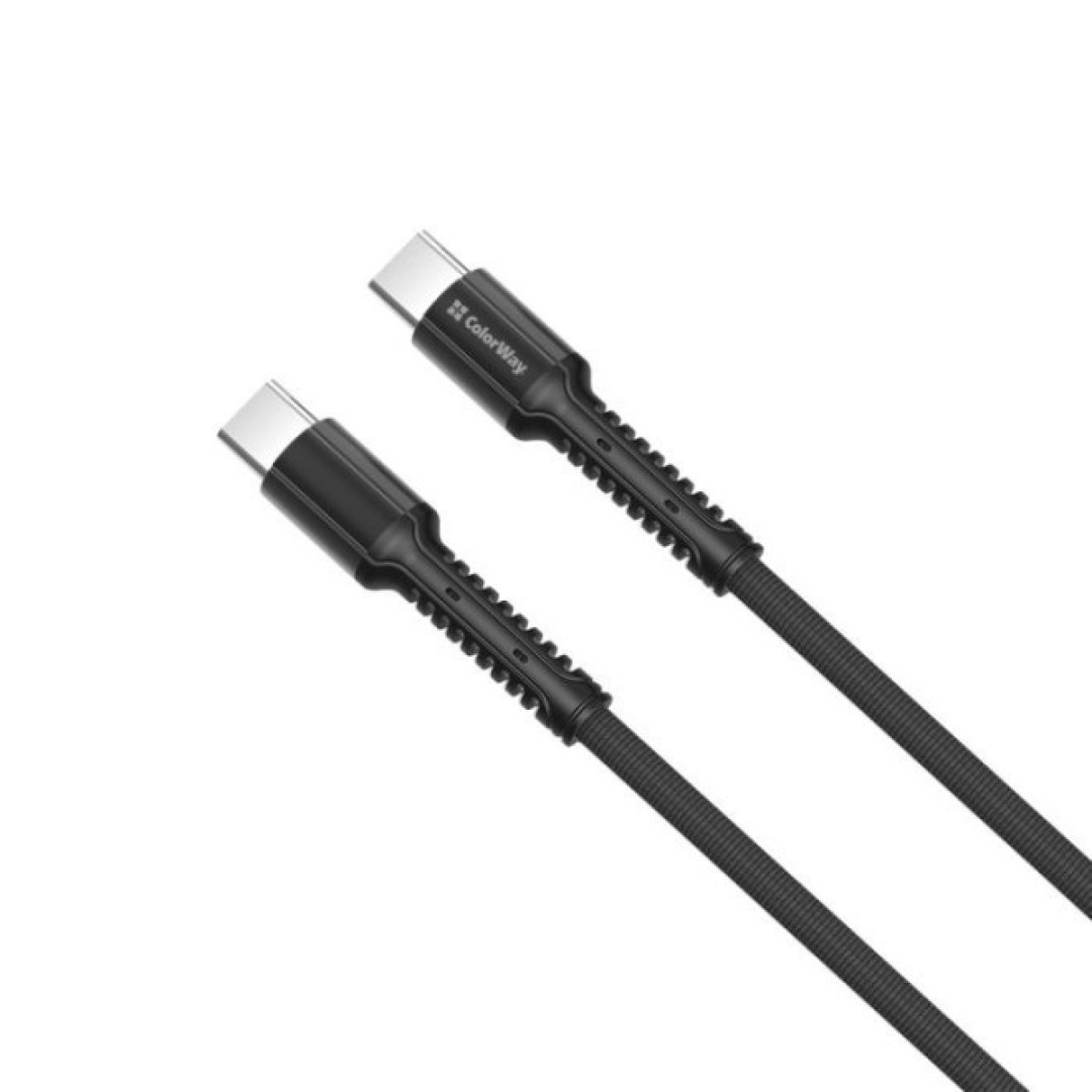 Дата кабель USB-C to USB-C 1.0m (PD Fast Charging) 3.0А (68W) ColorWay (CW-CBPDCC030-GR) 98_98.jpg - фото 4