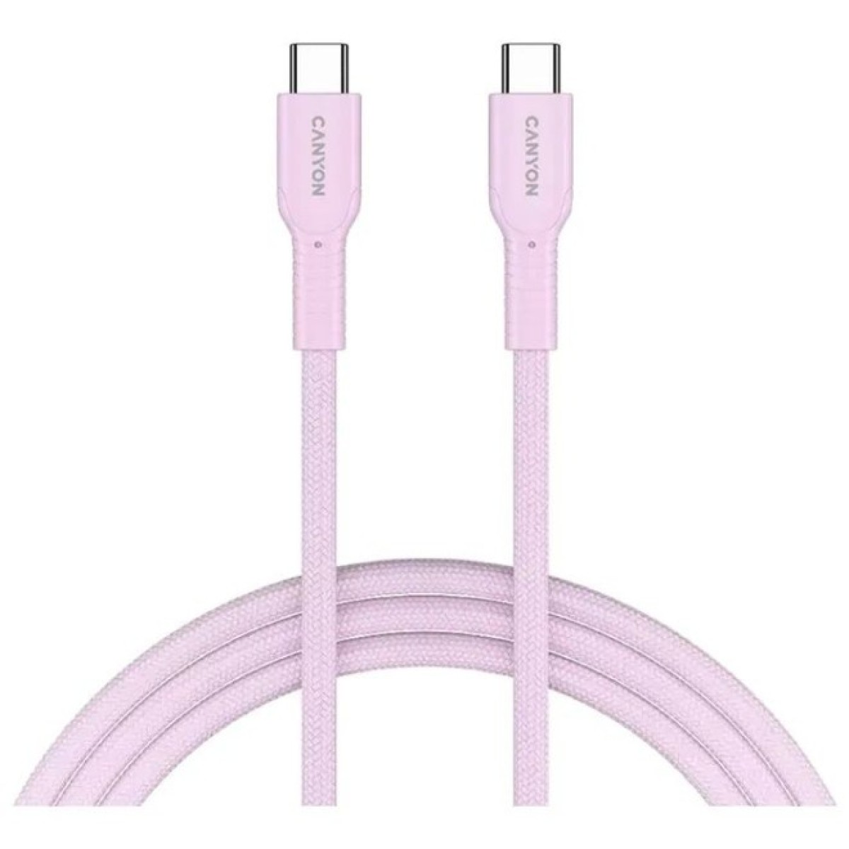 Дата кабель USB-C to USB-C 1.0m OnWire 60CL C-C 60W COLOR Braided 1m Pink Canyon (CND-CCAP60AB10PK) 256_256.jpg