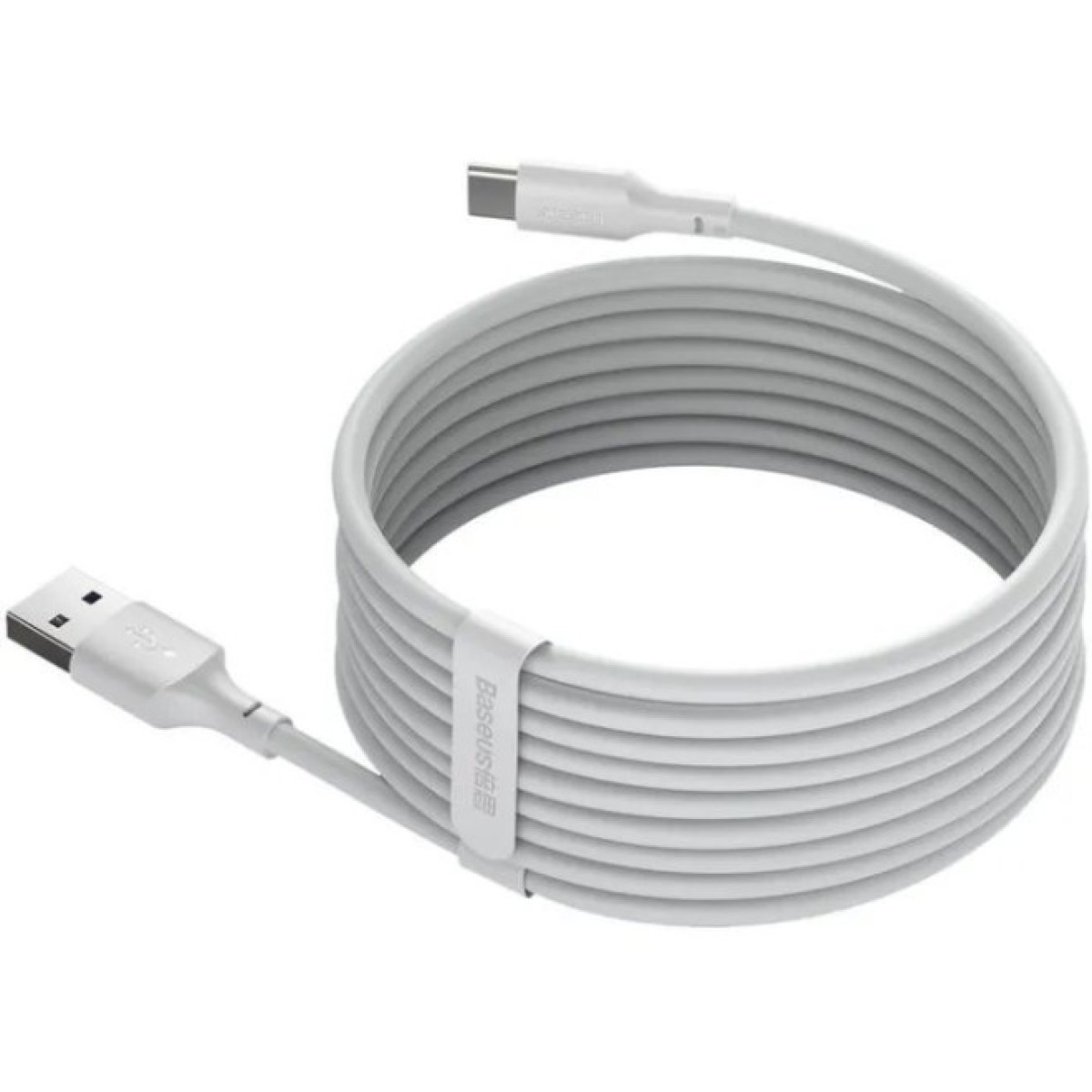 Дата кабель USB 2.0 AM to USB-C Simple WisdomKit (2PCS) 1.5m 5A white Baseus (TZCATZJ-02) 98_98.jpg - фото 4