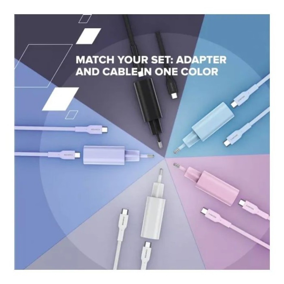 Дата кабель USB-C to USB-C 1.0m OnWire 60CL C-C 60W COLOR Braided 1m Purple Canyon (CND-CCAP60AB10PU) 98_98.jpg - фото 3