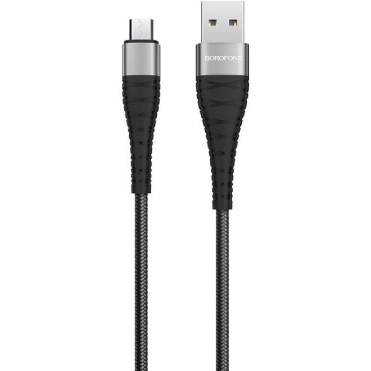Дата кабель USB 2.0 AM to Micro 5P 1.0m 2.4A nylon BX32 black BOROFONE (6931474710437) 256_256.jpg