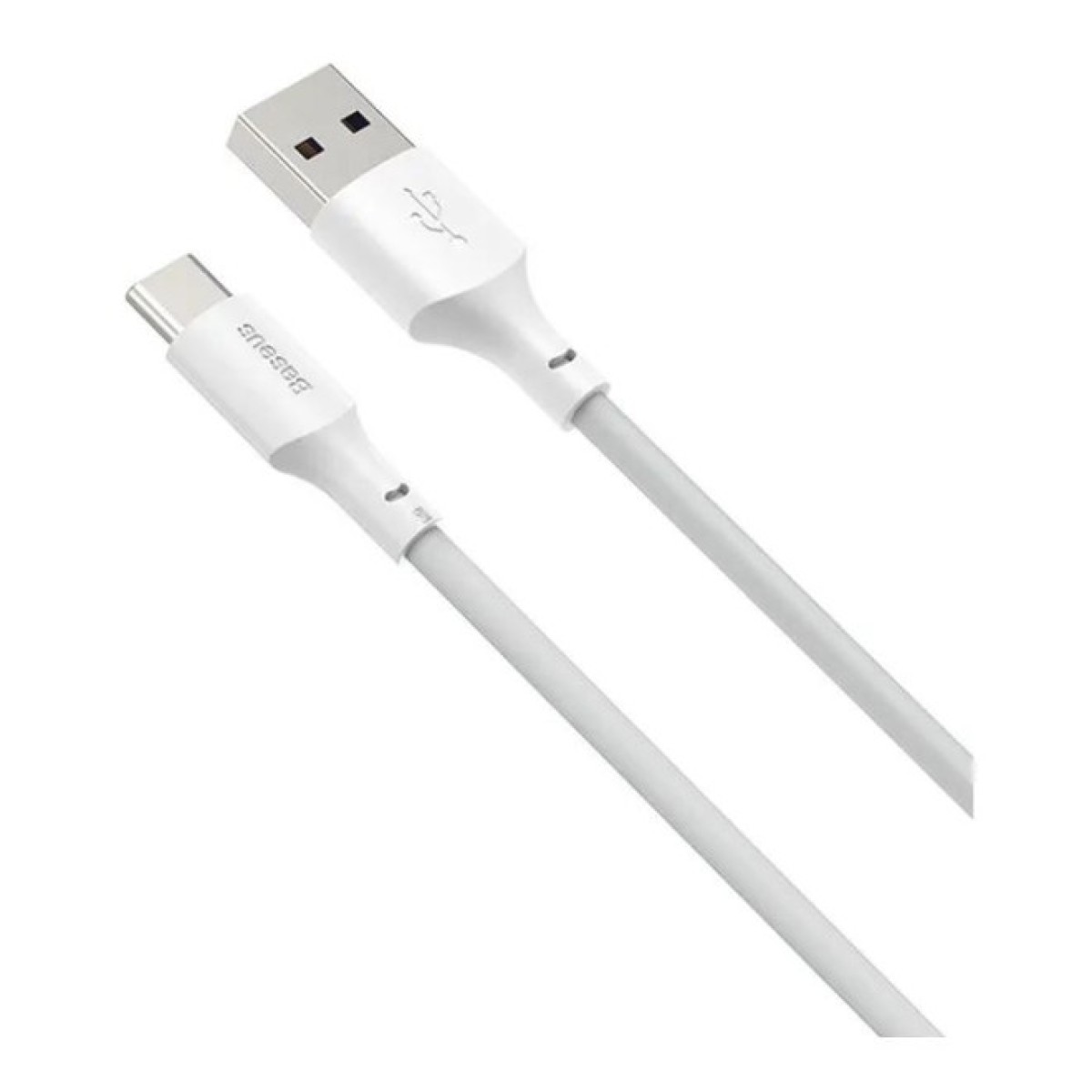 Дата кабель USB 2.0 AM to USB-C Simple WisdomKit (2PCS) 1.5m 5A white Baseus (TZCATZJ-02) 98_98.jpg - фото 5