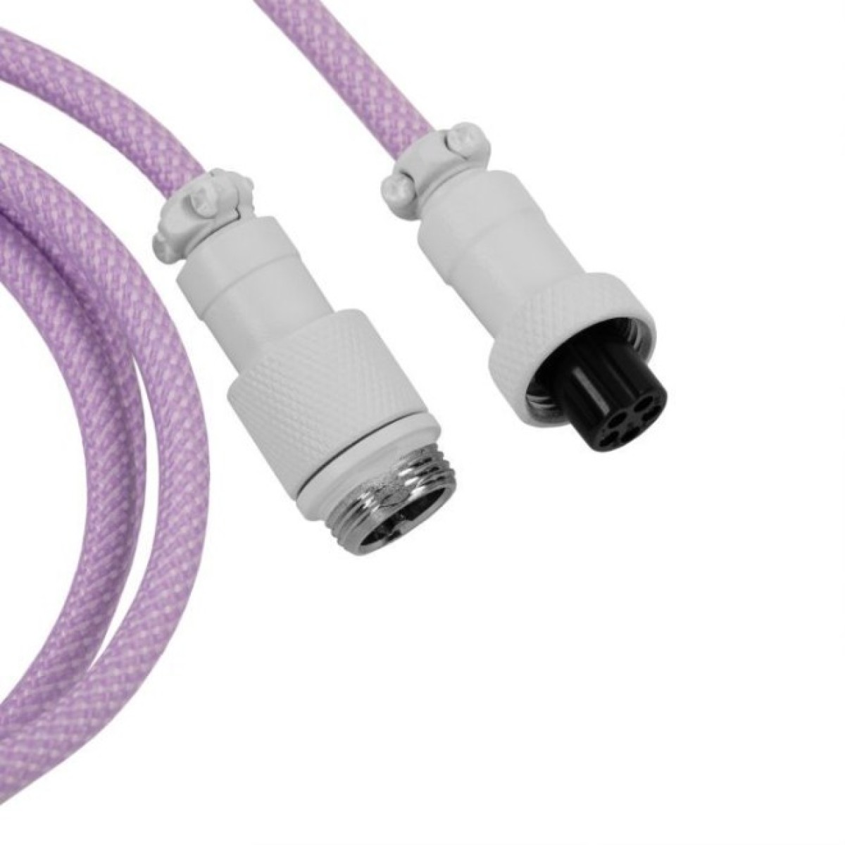 Дата кабель USB-C + USB A to USB-C 1.36m Coiled Aviator purple Keychron (CAB17_KEYCHRON) 98_98.jpg - фото 3