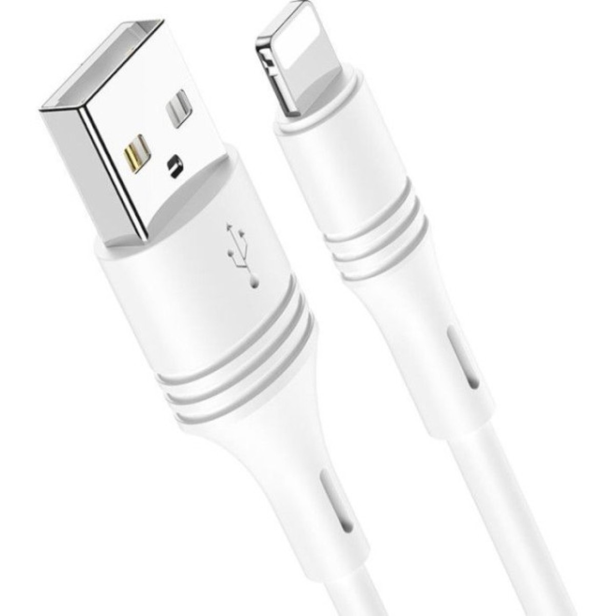 Дата кабель USB 2.0 AM to Lightning 1.0m 2.4A PVC BX43 white BOROFONE (6931474735584) 256_256.jpg
