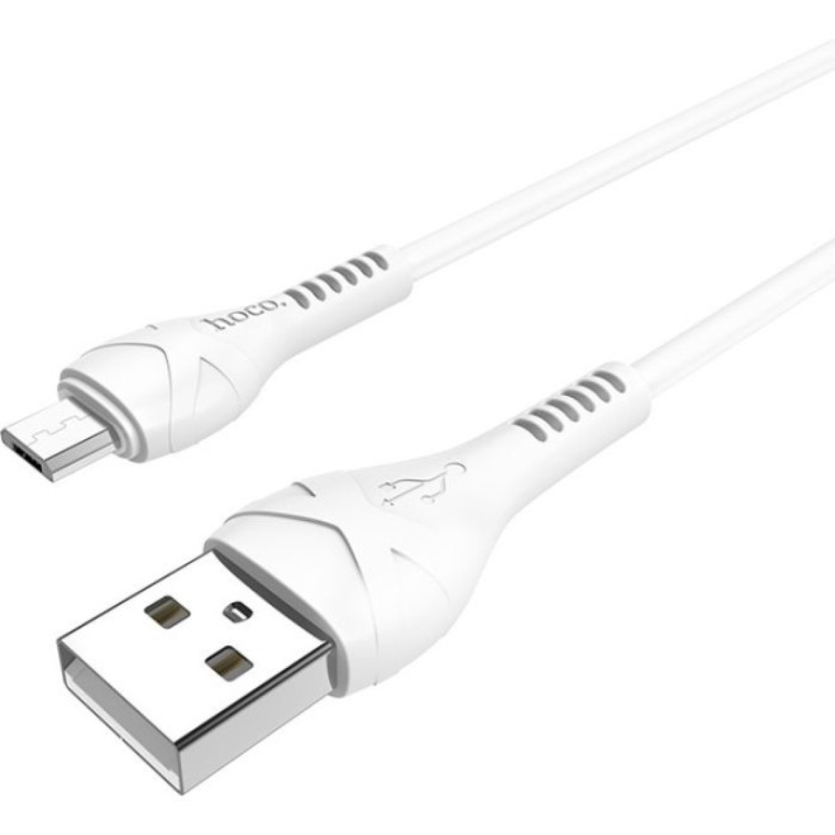 Дата кабель USB 2.0 AM to Micro 5P 1.0m 2.4A PVC X37 white HOCO (6931474710505) 98_98.jpg - фото 3