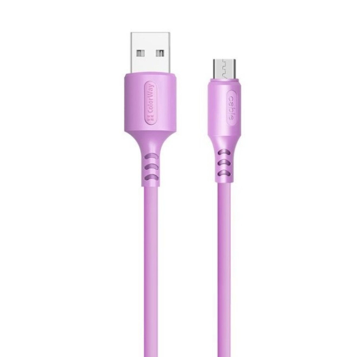 Дата кабель USB 2.0 AM to Micro 5P 1.0m soft silicone violet ColorWay (CW-CBUM044-PU) 256_256.jpg