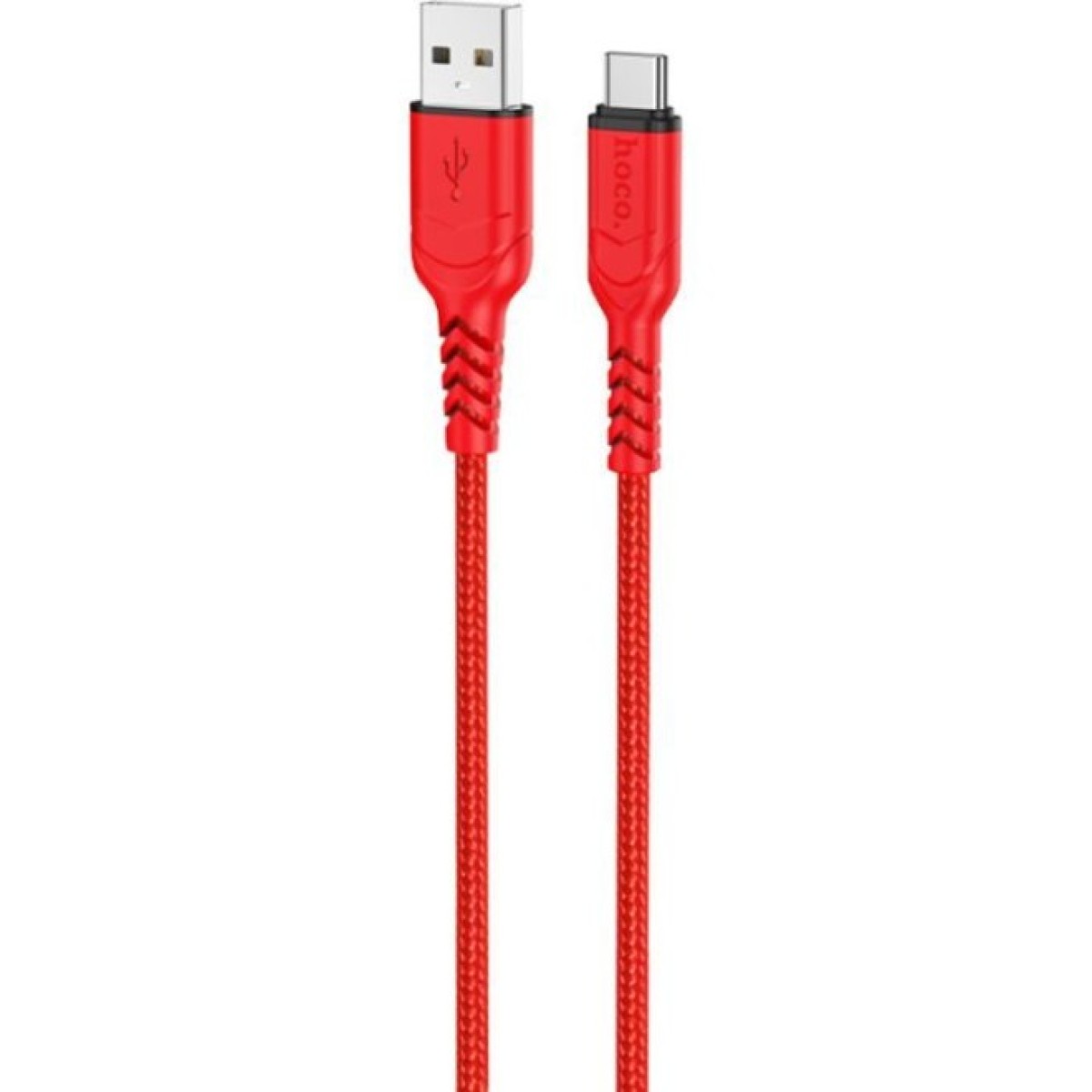 Дата кабель USB 2.0 AM to USB-C 1.0m 3A nylon X59 red HOCO (6931474744937) 256_256.jpg