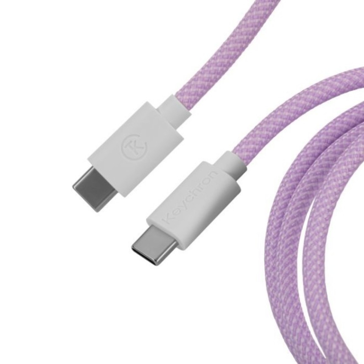 Дата кабель USB-C + USB A to USB-C 1.36m Coiled Aviator purple Keychron (CAB17_KEYCHRON) 98_98.jpg - фото 4