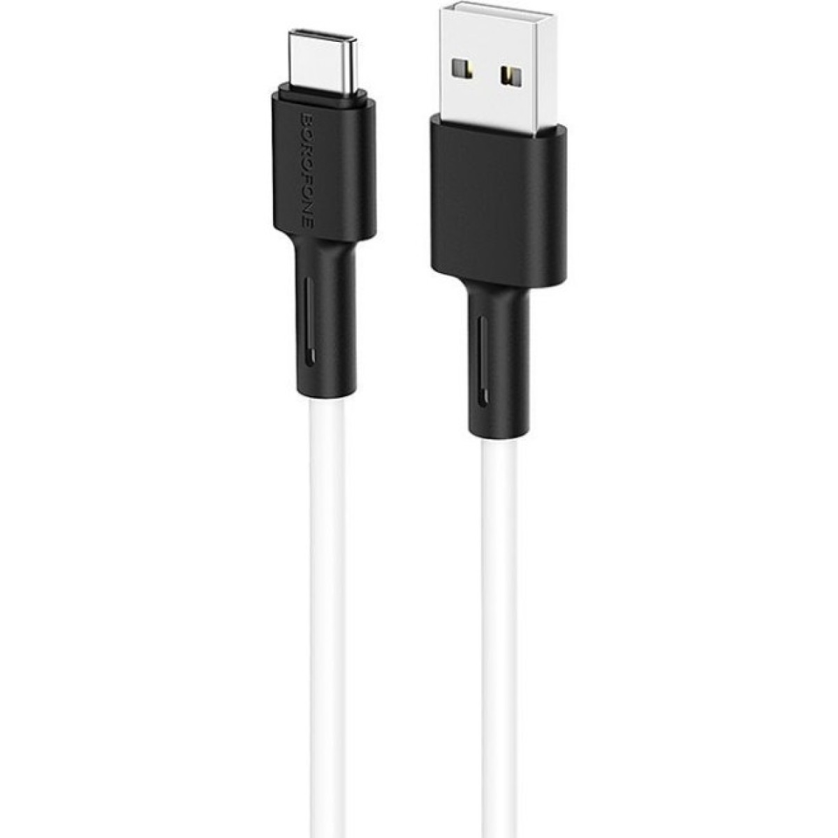 Дата кабель USB 2.0 AM to USB-C 1.0m 3A silicone BX31 white BOROFONE (6931474710406) 256_256.jpg
