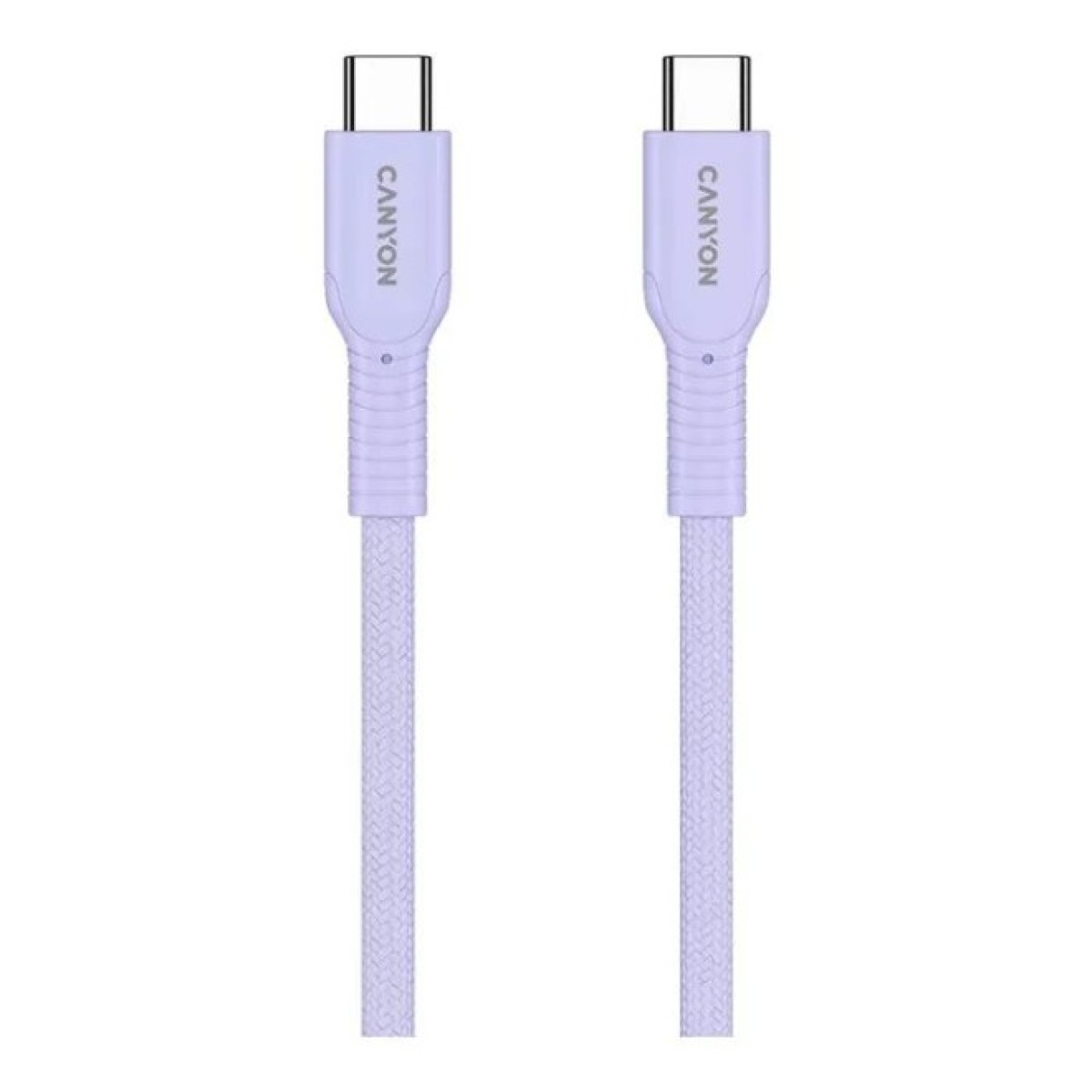 Дата кабель USB-C to USB-C 1.0m OnWire 60CL C-C 60W COLOR Braided 1m Purple Canyon (CND-CCAP60AB10PU) 98_98.jpg - фото 5