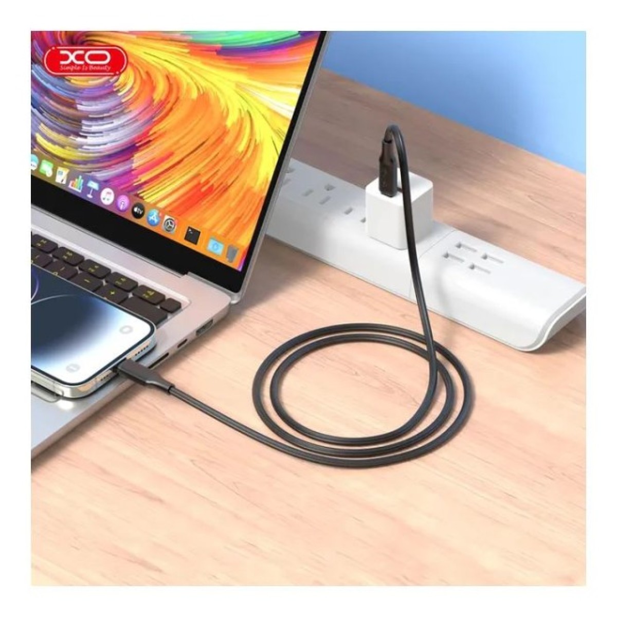 Дата кабель USB-C to USB-C NBQ265B-CC black XO (NB-Q265B-CC.black) 98_98.jpg - фото 3
