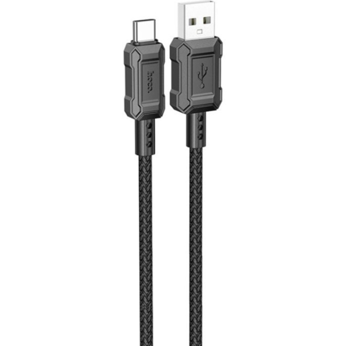 Дата кабель USB 2.0 AM to USB-C 1.0m Leader charging X94 black HOCO (6931474794291) 256_256.jpg