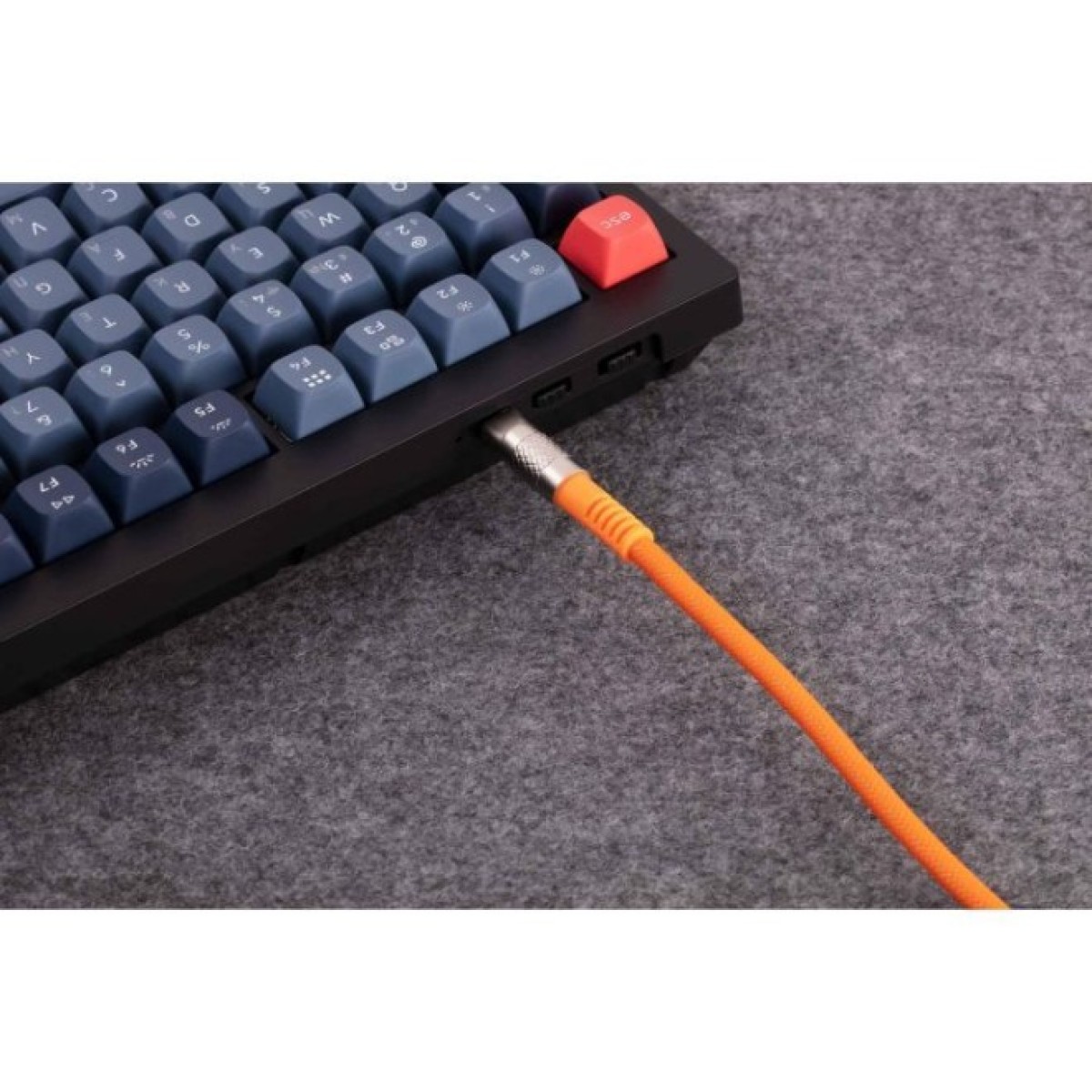 Дата кабель USB-C + USB A to USB-C 1.0m Double-Sleeved Geek orange Keychron (CAB22_KEYCHRON) 98_98.jpg - фото 3