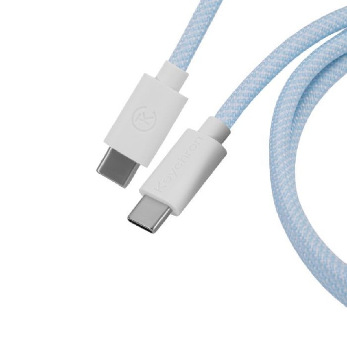 Дата кабель USB-C + USB A to USB-C 1.36m Coiled Aviator blue Keychron (CAB19_KEYCHRON) 98_98.jpg - фото 2