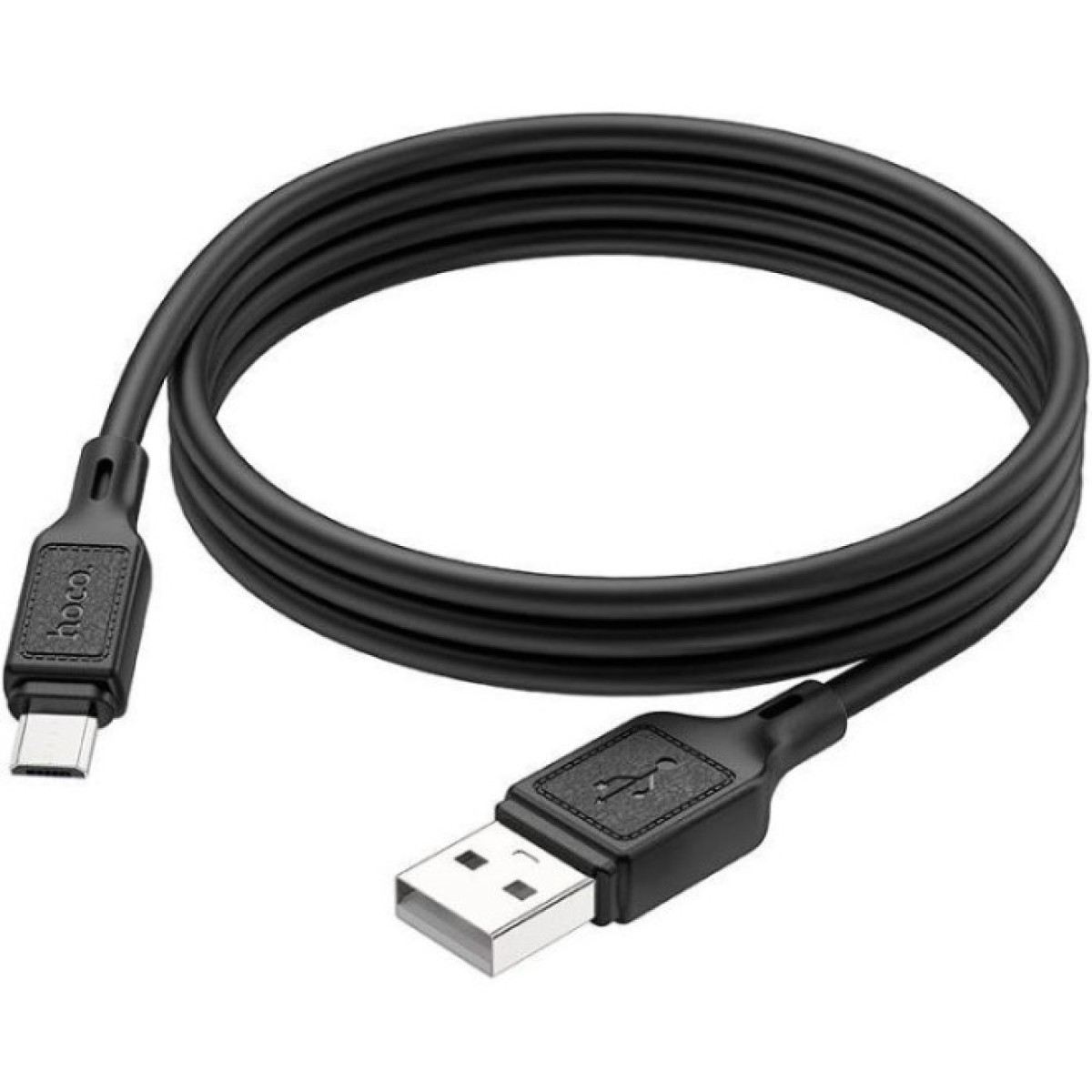 Дата кабель USB 2.0 AM to Micro 5P 1.0m Cool silicone X90 black HOCO (6931474788429) 98_98.jpg - фото 4