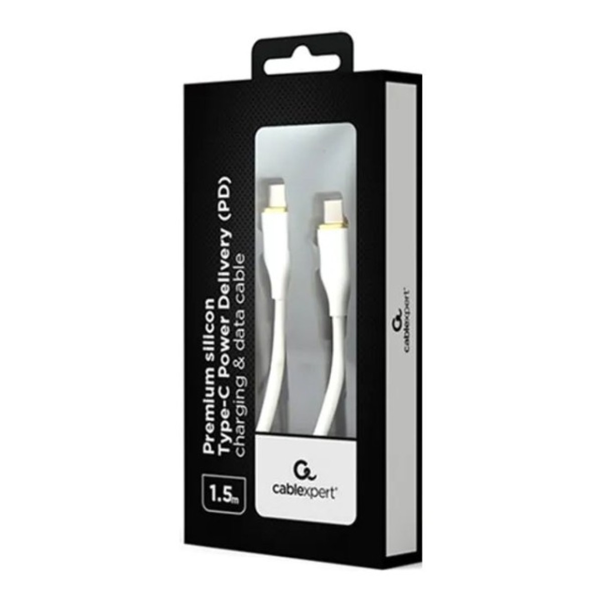 Дата кабель USB-C to USB-C 1.5m 3A Cablexpert (CC-USB2S-CMCM-1.5M-W) 98_98.jpg - фото 2