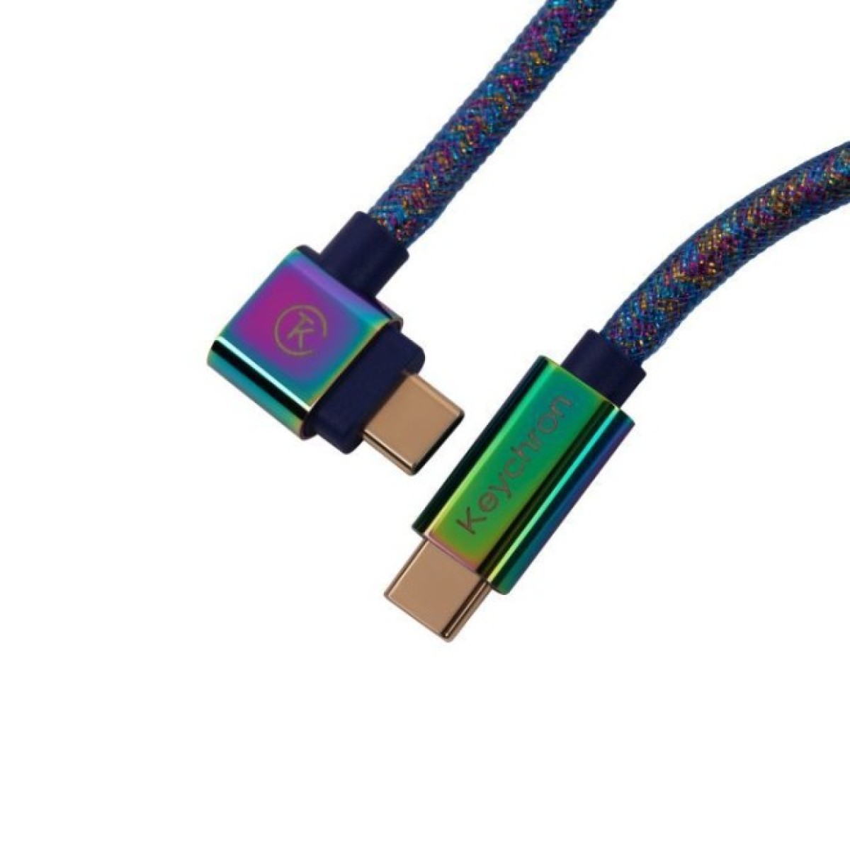 Дата кабель USB-C + USB A to USB-C 1.08m Premium Coiled Aviator blue Keychron (CAB8_KEYCHRON) 98_98.jpg - фото 5