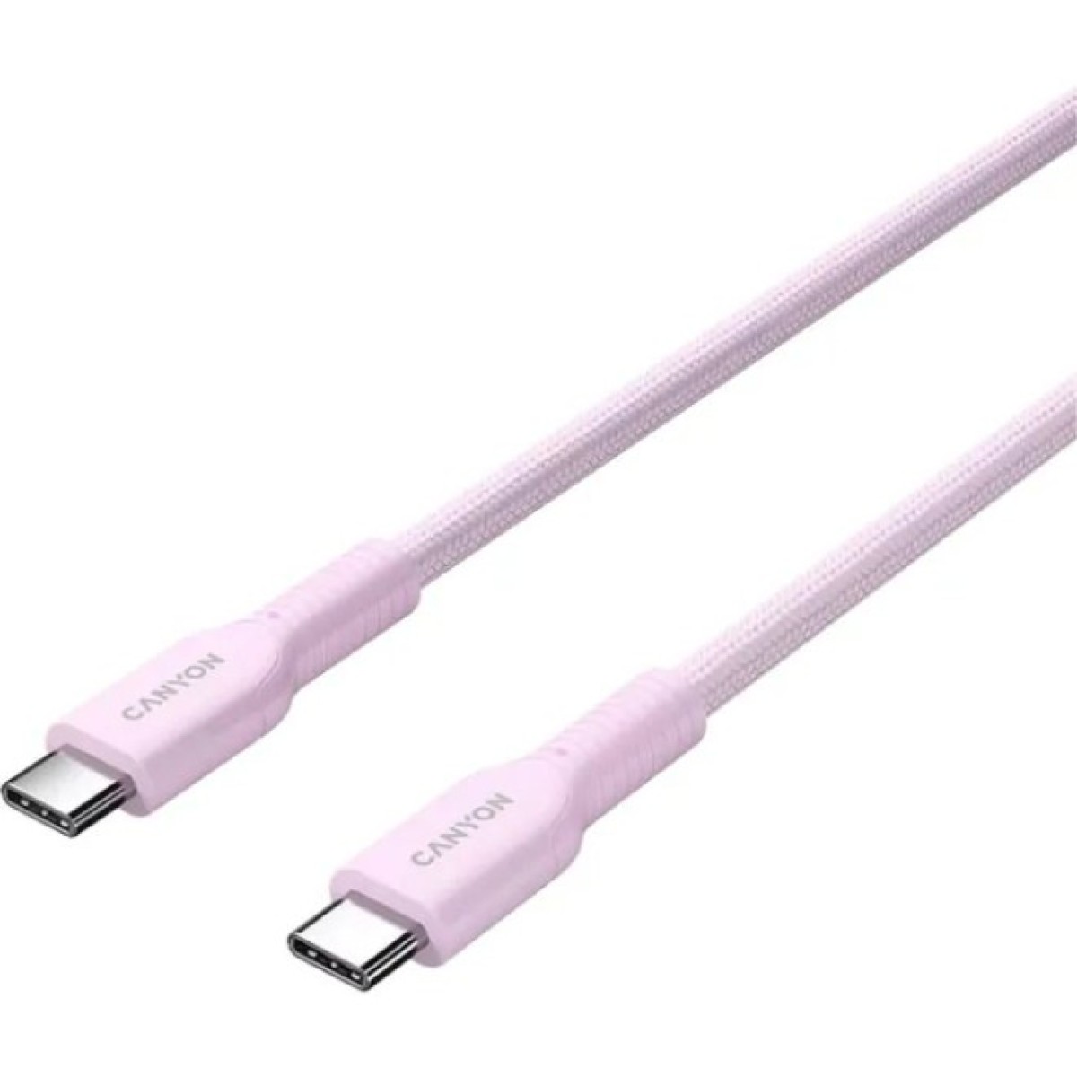 Дата кабель USB-C to USB-C 1.0m OnWire 60CL C-C 60W COLOR Braided 1m Pink Canyon (CND-CCAP60AB10PK) 98_98.jpg - фото 5