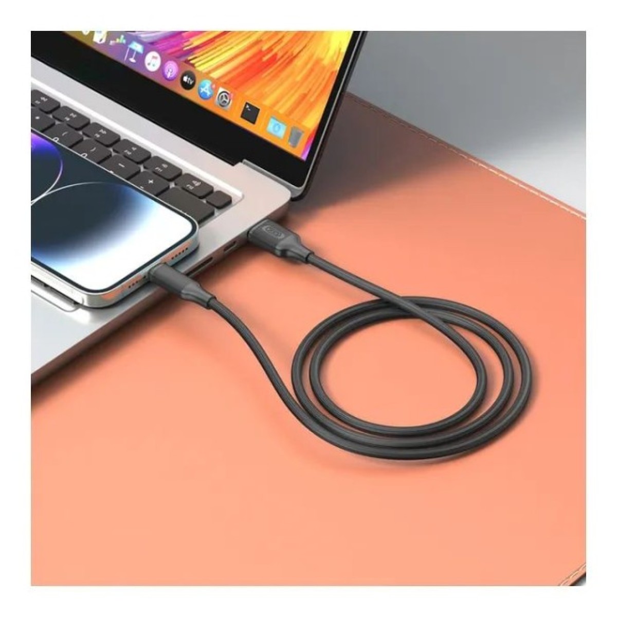 Дата кабель USB 2.0 AM to USB-C NB265-AC black XO (NB265-AC.black) 98_98.jpg - фото 2