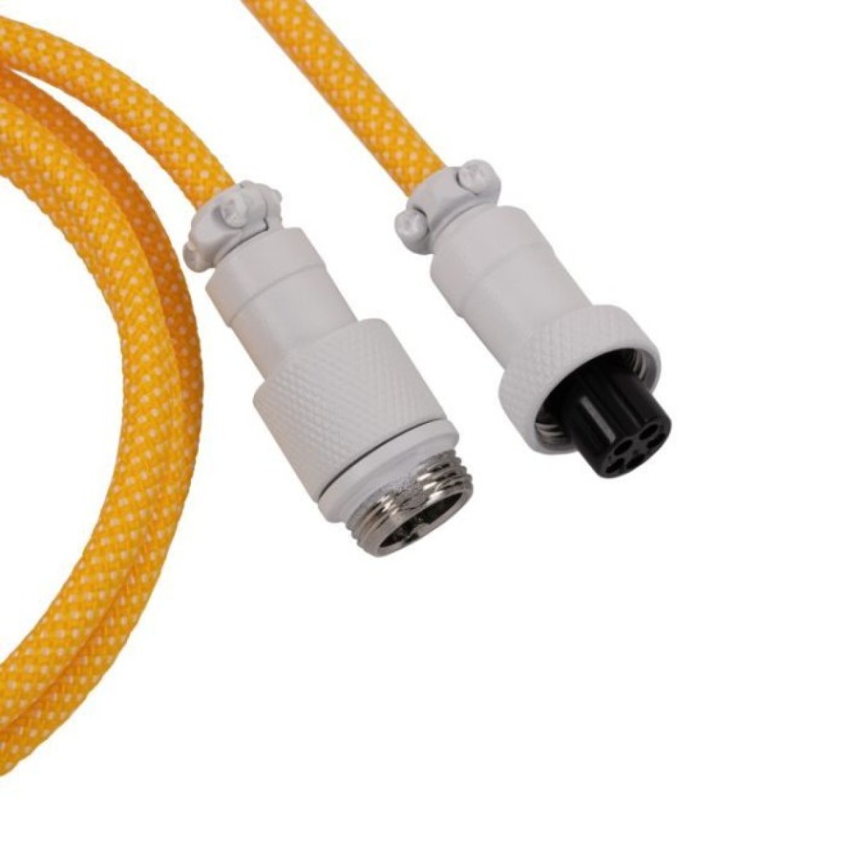 Дата кабель USB-C + USB A to USB-C 1.36m Coiled Aviator yellow Keychron (CAB16_KEYCHRON) 98_98.jpg - фото 3