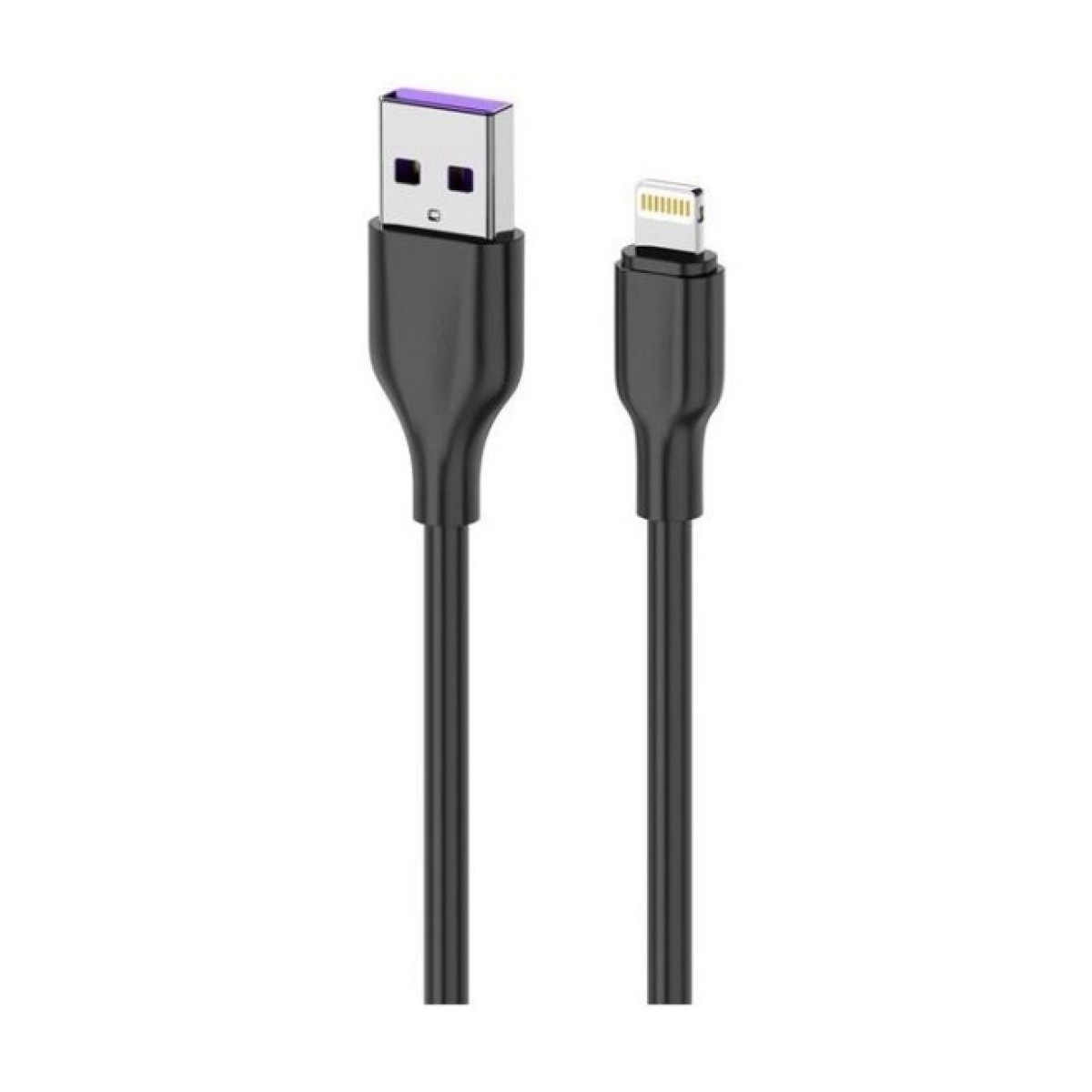 Дата кабель USB 2.0 AM to Lightning 1.0m Glow black 2E (2E-CCAL-BL) 256_256.jpg