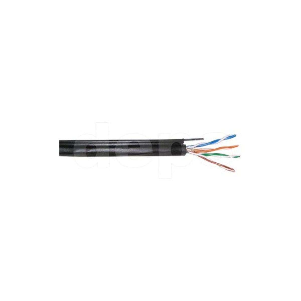 Lan кабель витая пара UTP CCA Cat5E, 4х2х0.50мм, наружный с проволокой, биметалл, 305м 256_256.jpg