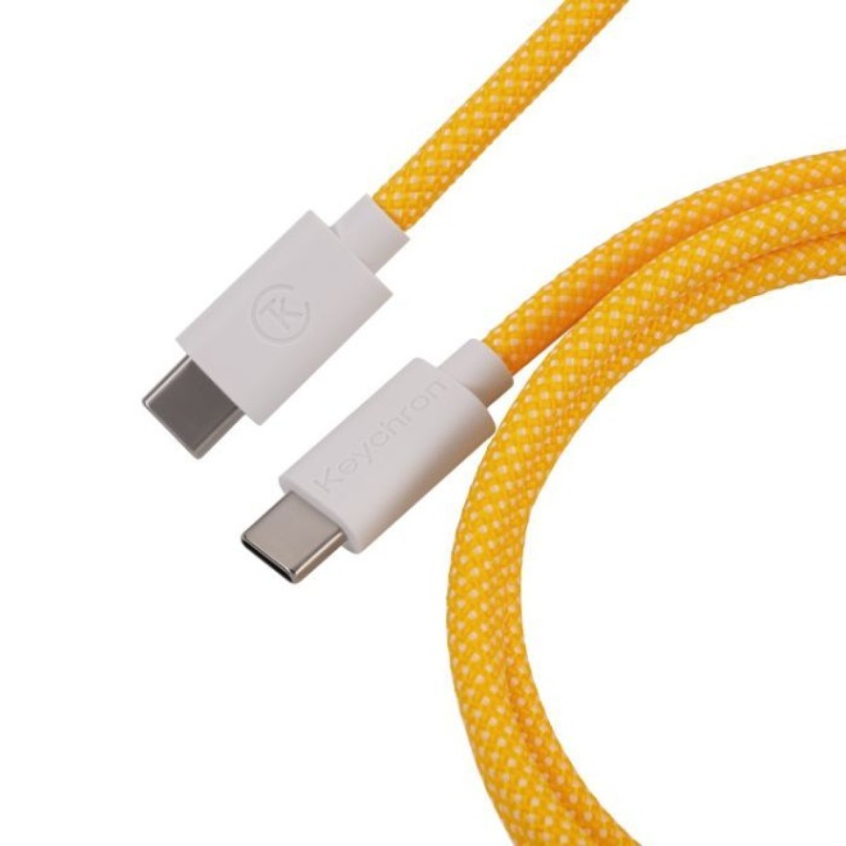Дата кабель USB-C + USB A to USB-C 1.36m Coiled Aviator yellow Keychron (CAB16_KEYCHRON) 98_98.jpg - фото 4