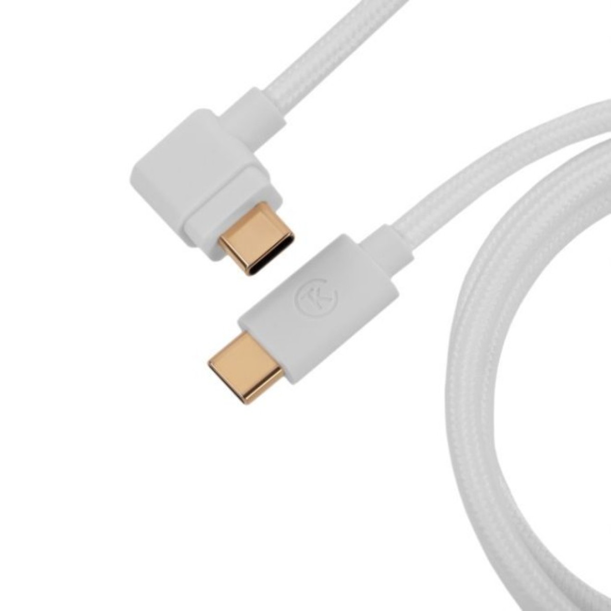Дата кабель USB-C + USB A to USB-C 1.36m Coiled Angled Aviator white Keychron (CAB9_KEYCHRON) 98_98.jpg - фото 4