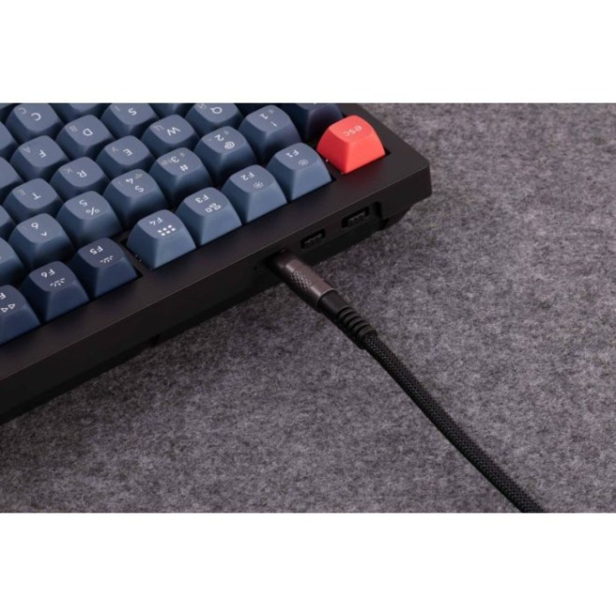 Дата кабель USB-C + USB A to USB-C 1.0m Double-Sleeved Geek black Keychron (CAB21_KEYCHRON) 98_98.jpg - фото 4