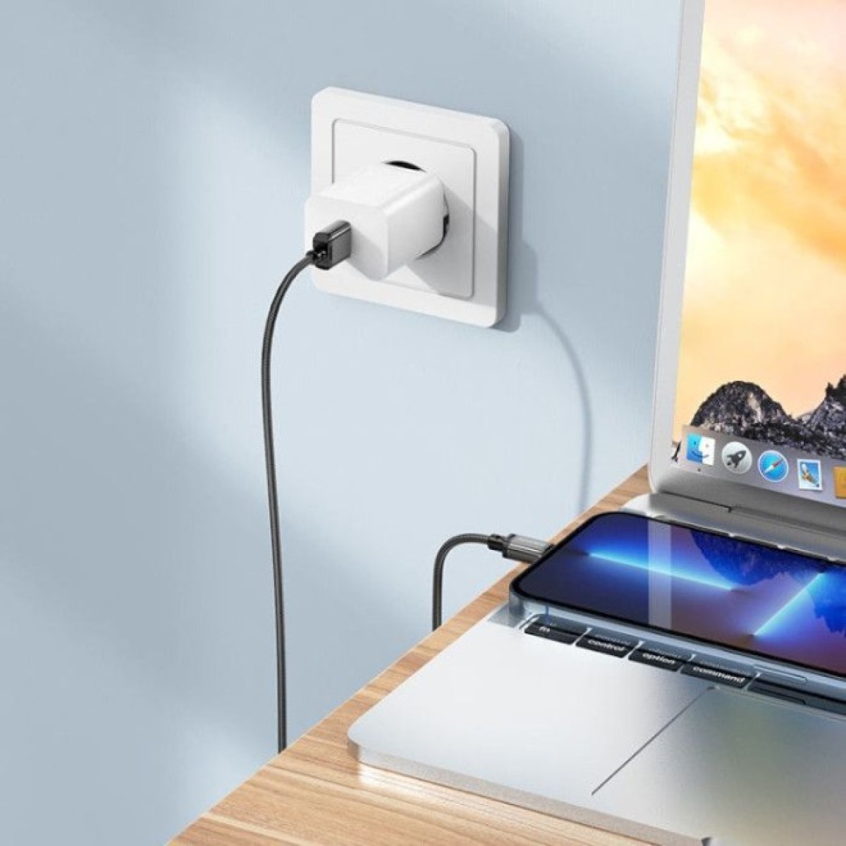 Дата кабель USB 2.0 AM to Lightning 1.0m 2.4A nylon BX87 black BOROFONE (6974443389005) 98_98.jpg - фото 2